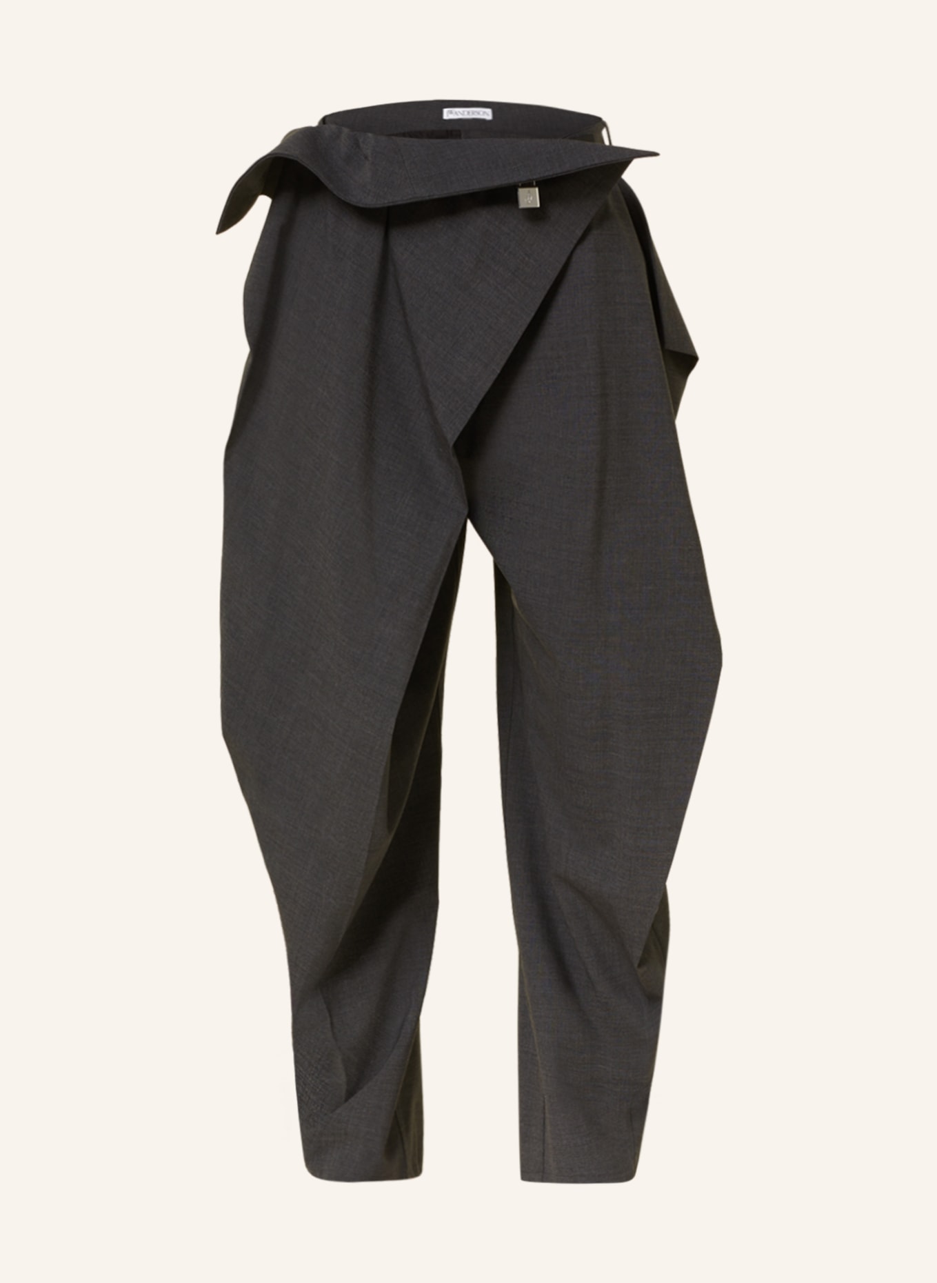 JW ANDERSON Trousers PADLOCK, Color: GRAY (Image 1)