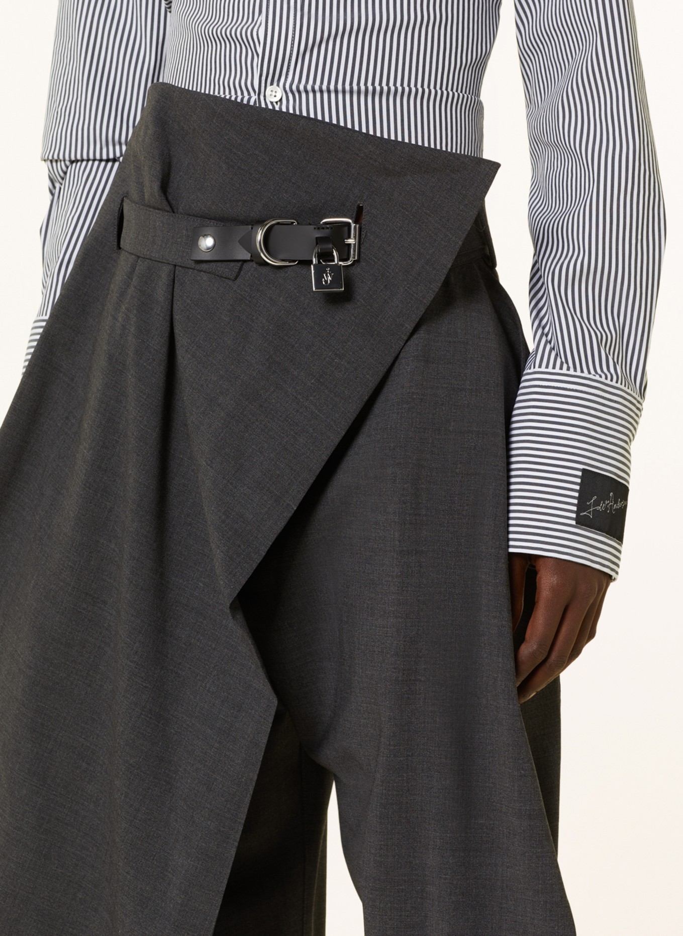 JW ANDERSON Trousers PADLOCK, Color: GRAY (Image 5)