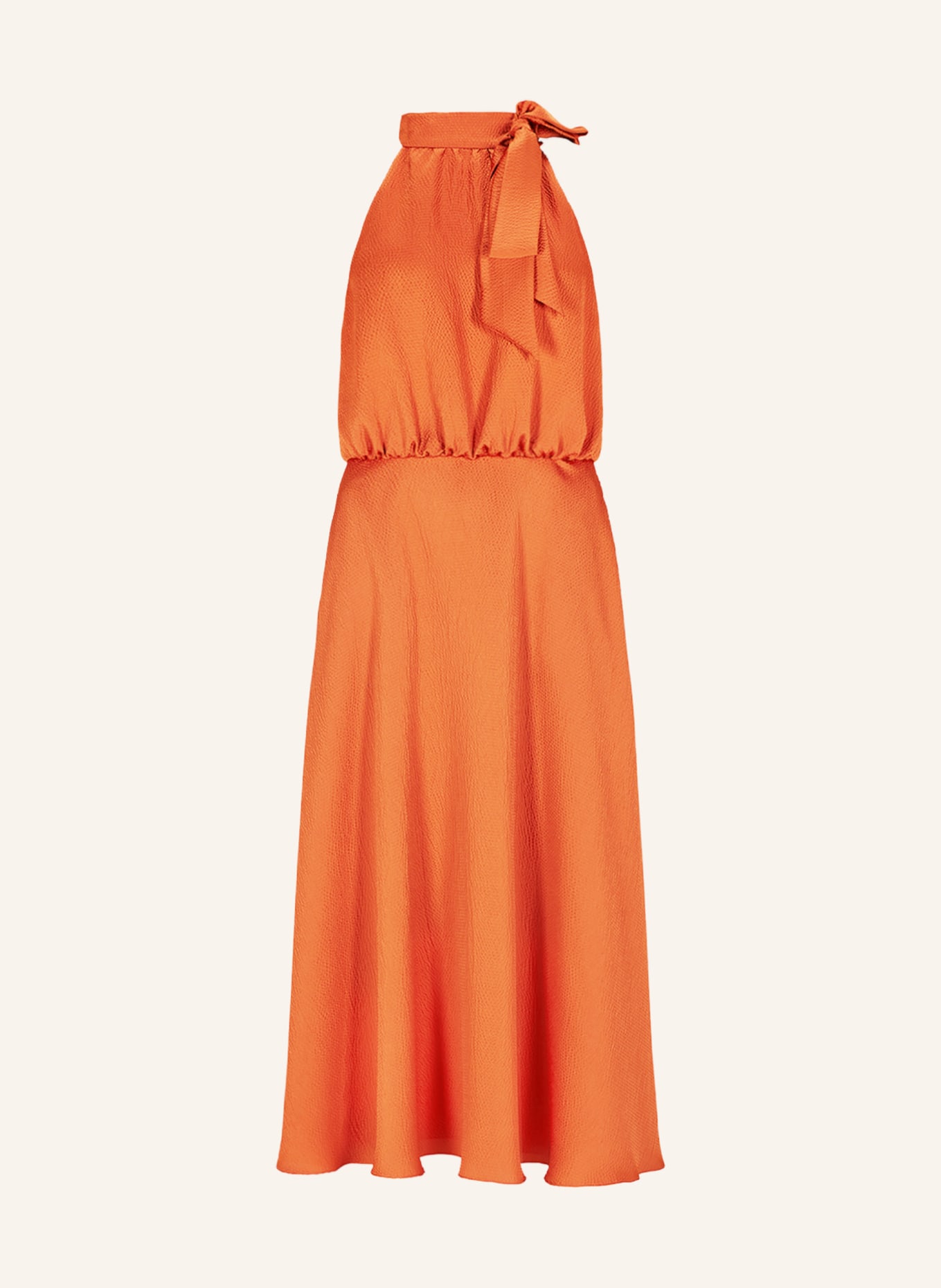 SWING Satin dress, Color: DARK ORANGE (Image 1)