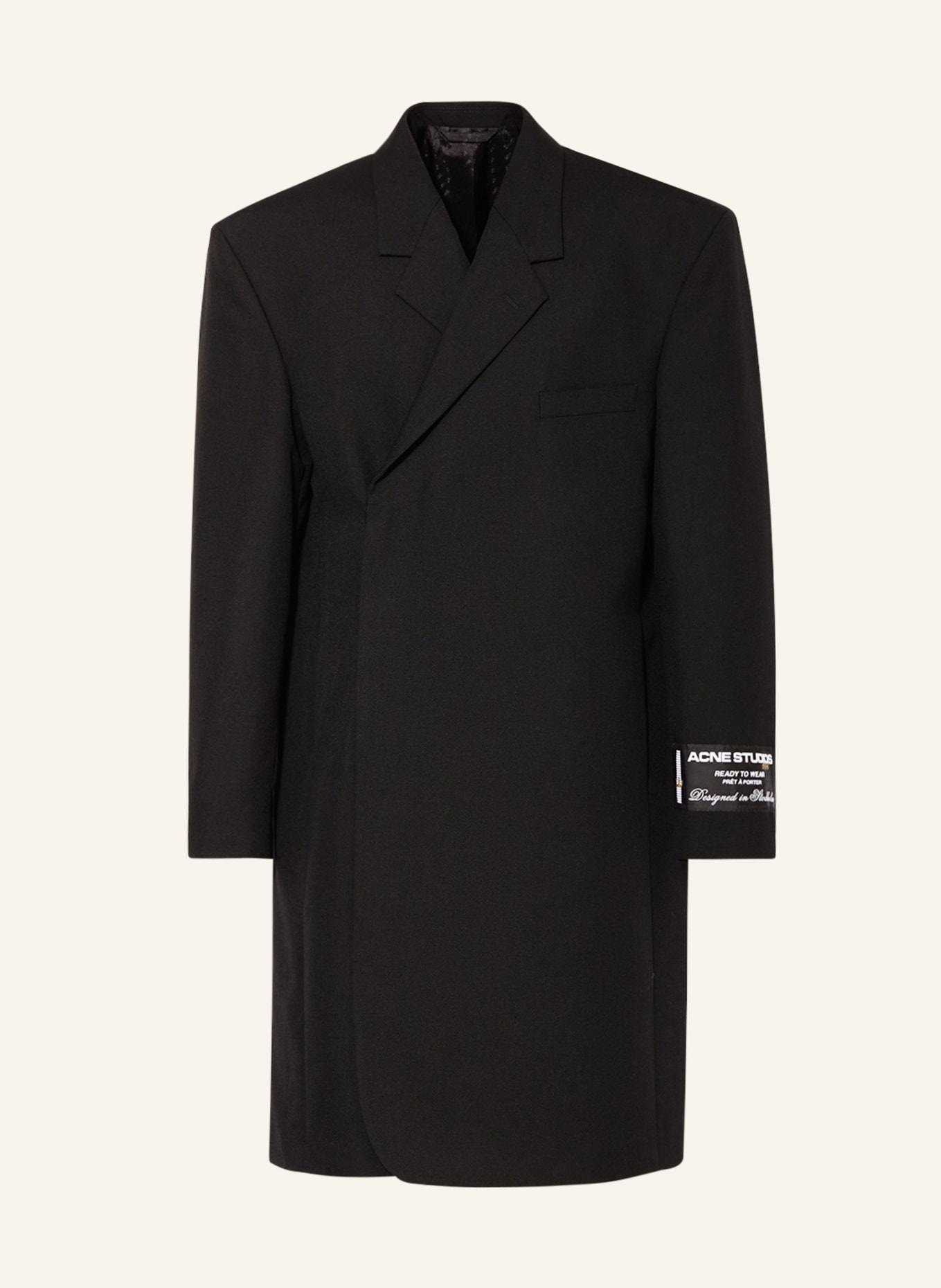 Acne Studios Oversized wool coat, Color: BLACK (Image 1)
