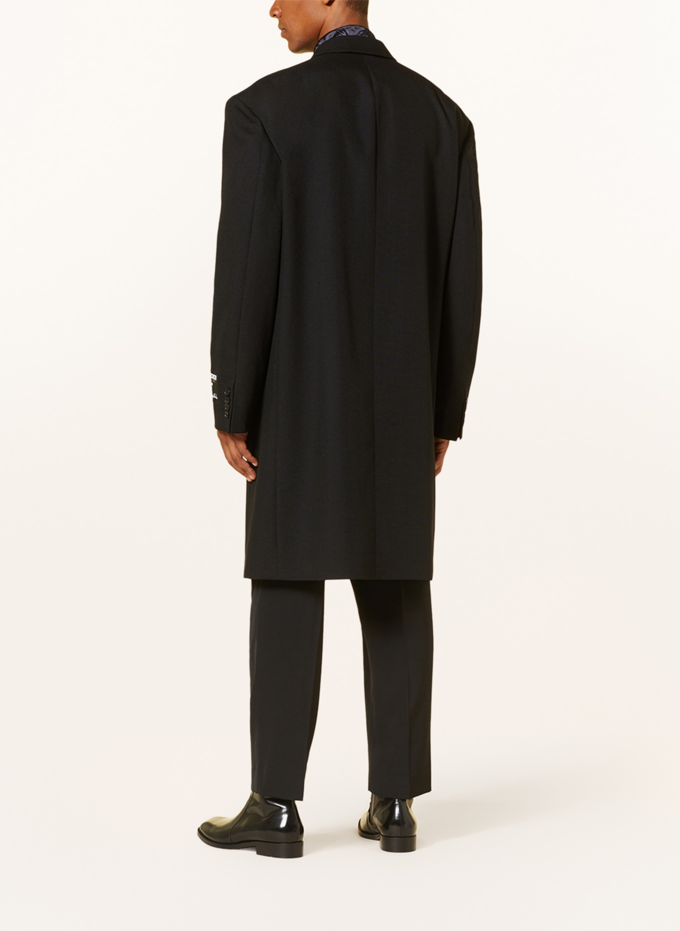 Acne Studios Oversized wool coat, Color: BLACK (Image 3)