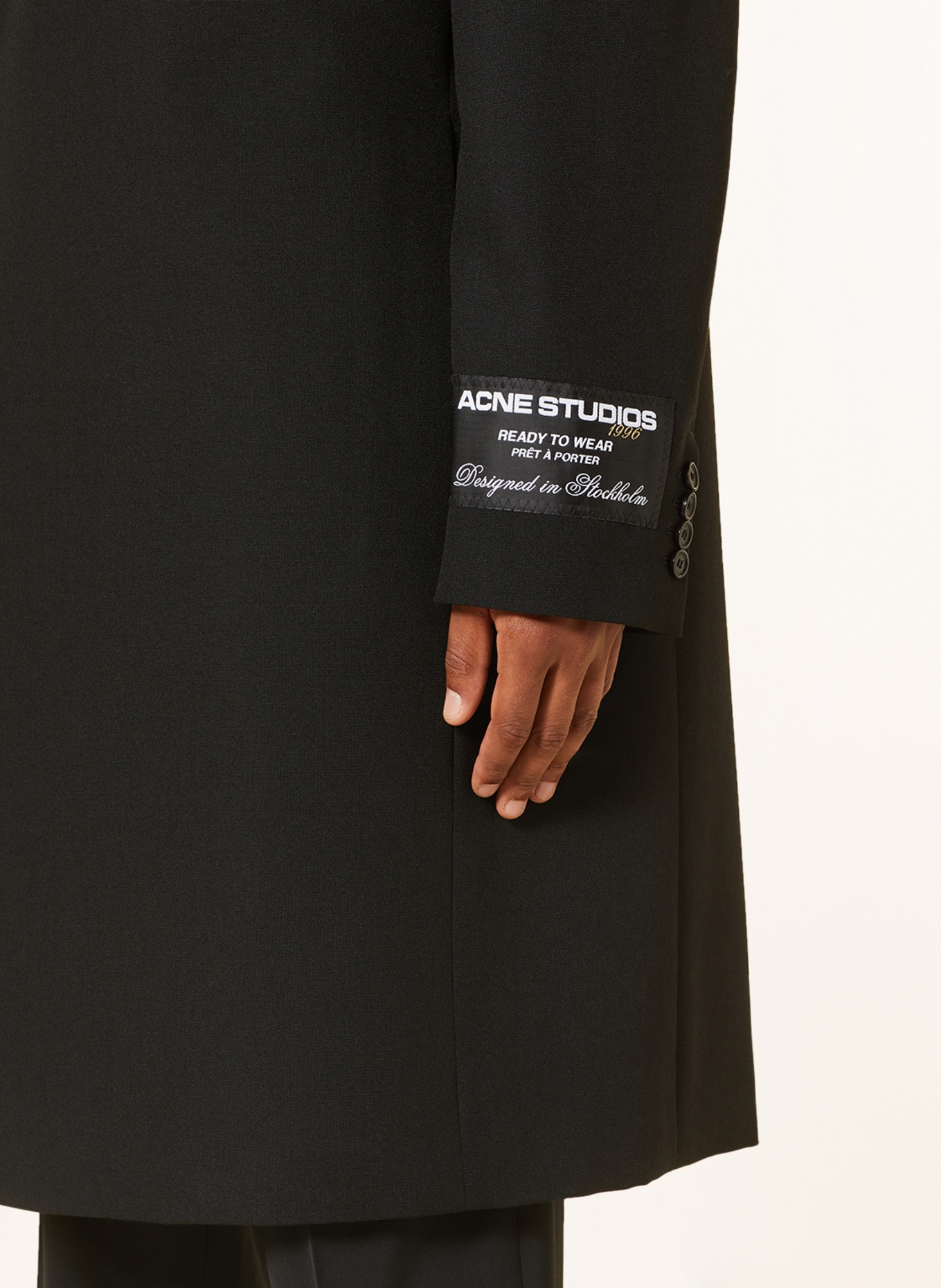 Acne Studios Oversized wool coat, Color: BLACK (Image 5)