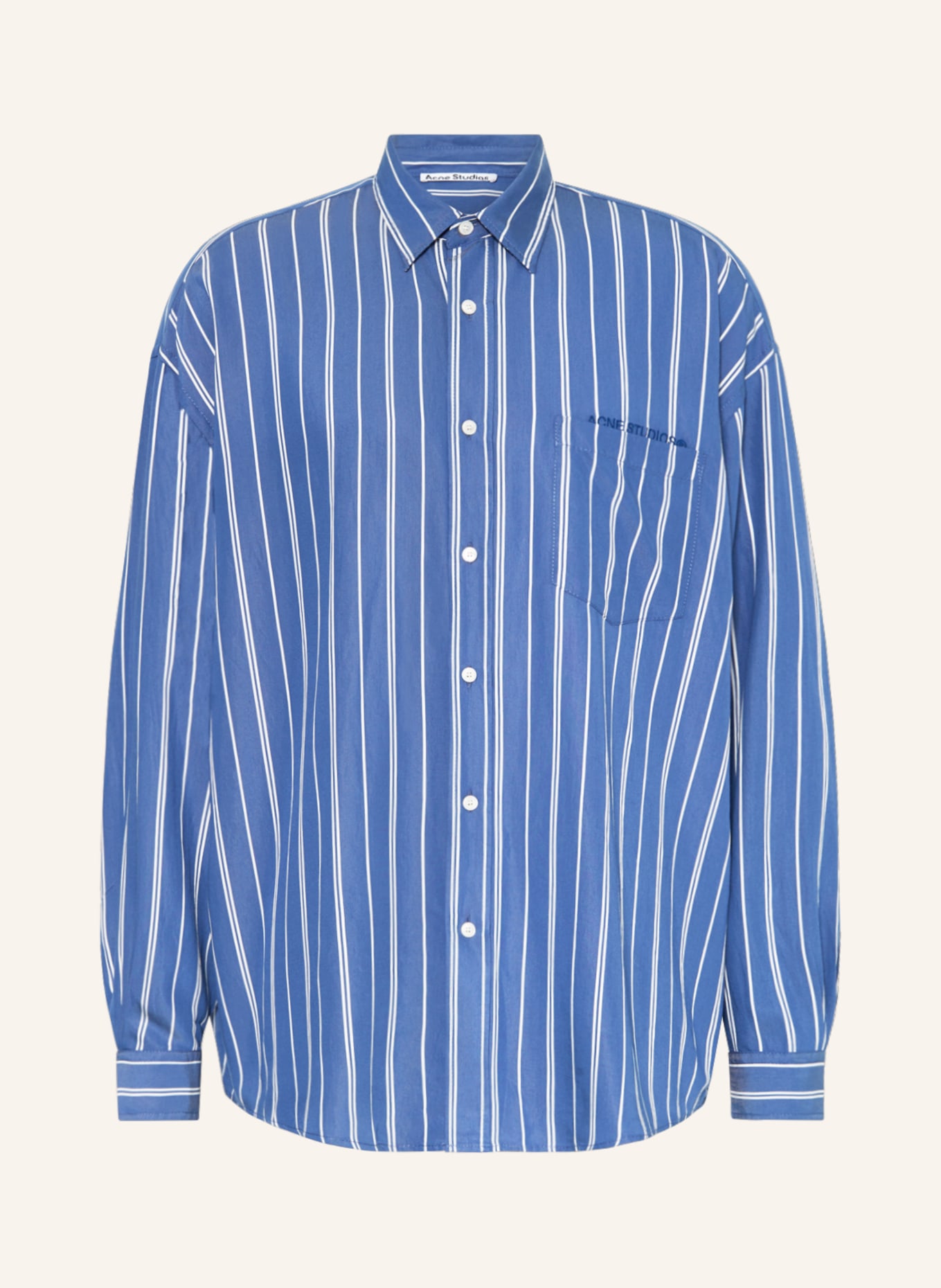 Acne Studios Shirt comfort fit, Color: BLUE/ WHITE (Image 1)