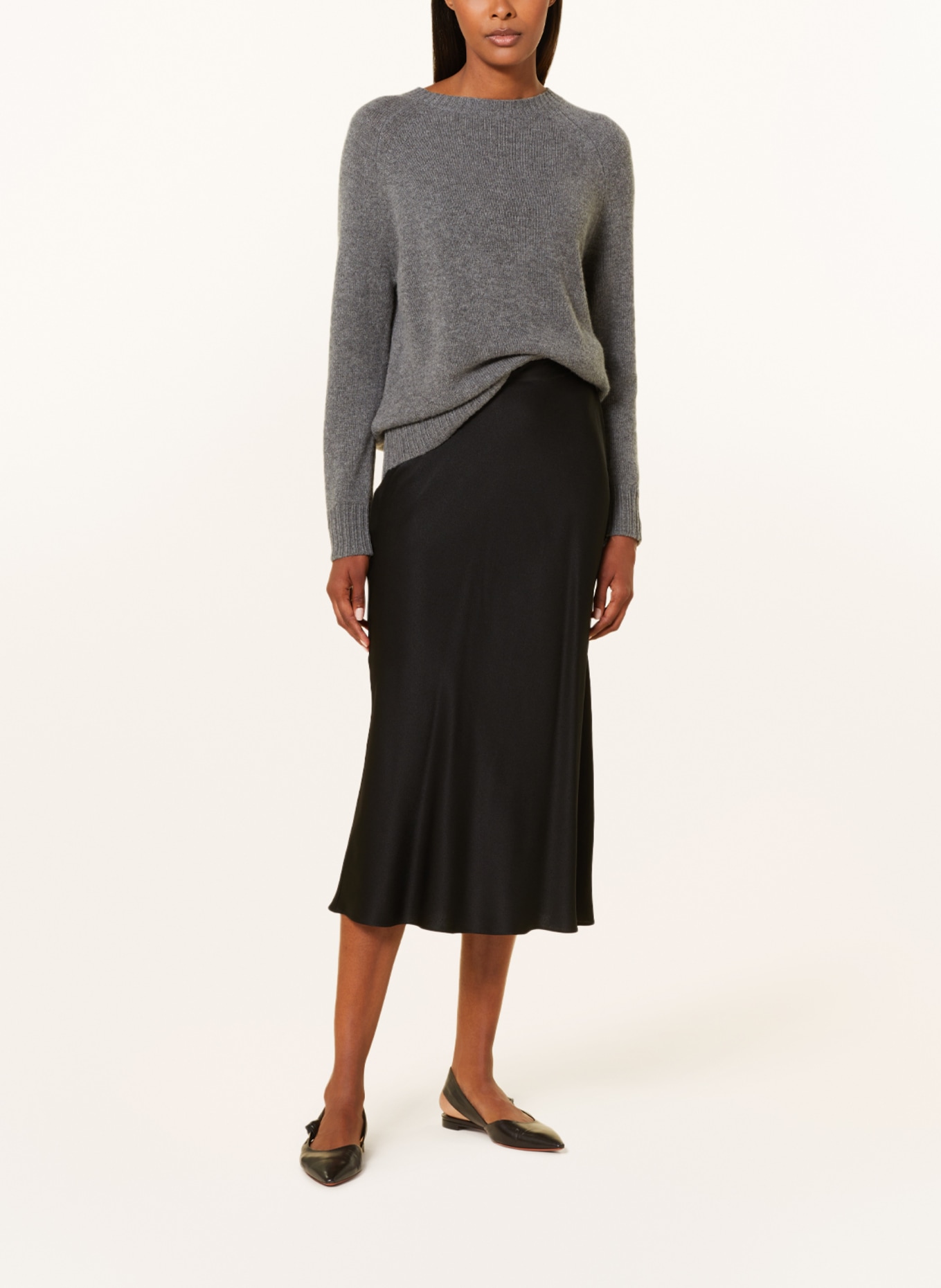 ANTONELLI firenze Skirt MAIZENA with silk, Color: BLACK (Image 2)