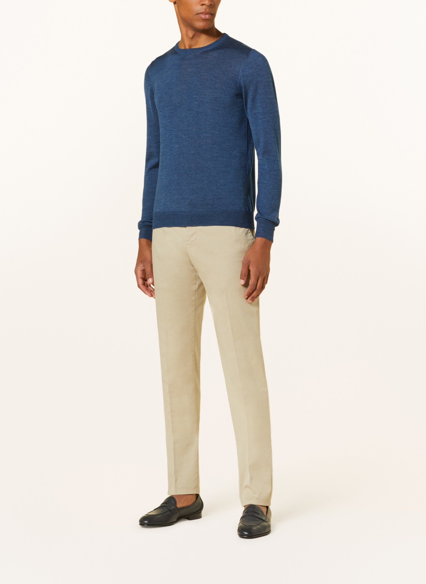GRAN SASSO Sweater with silk, Color: BLUE (Image 2)