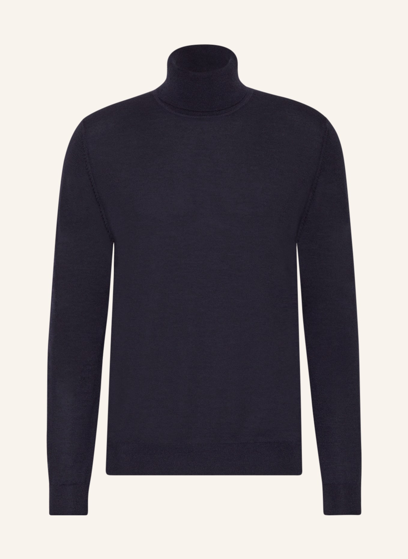 BOSS Turtleneck sweater BERNARDO in cashmere, Color: DARK BLUE (Image 1)
