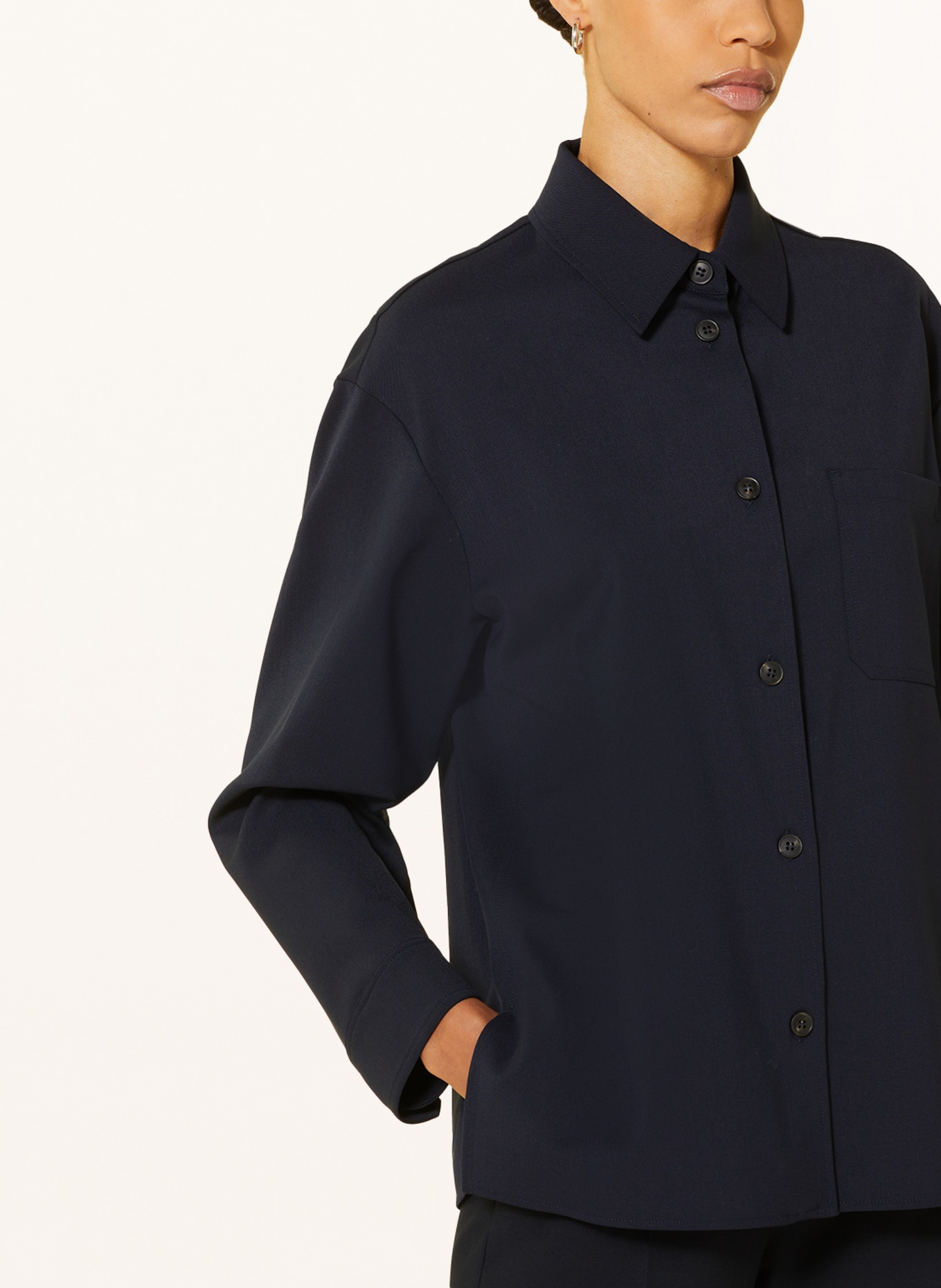 WEEKEND MaxMara Shirt blouse MAJORI, Color: DARK BLUE (Image 4)