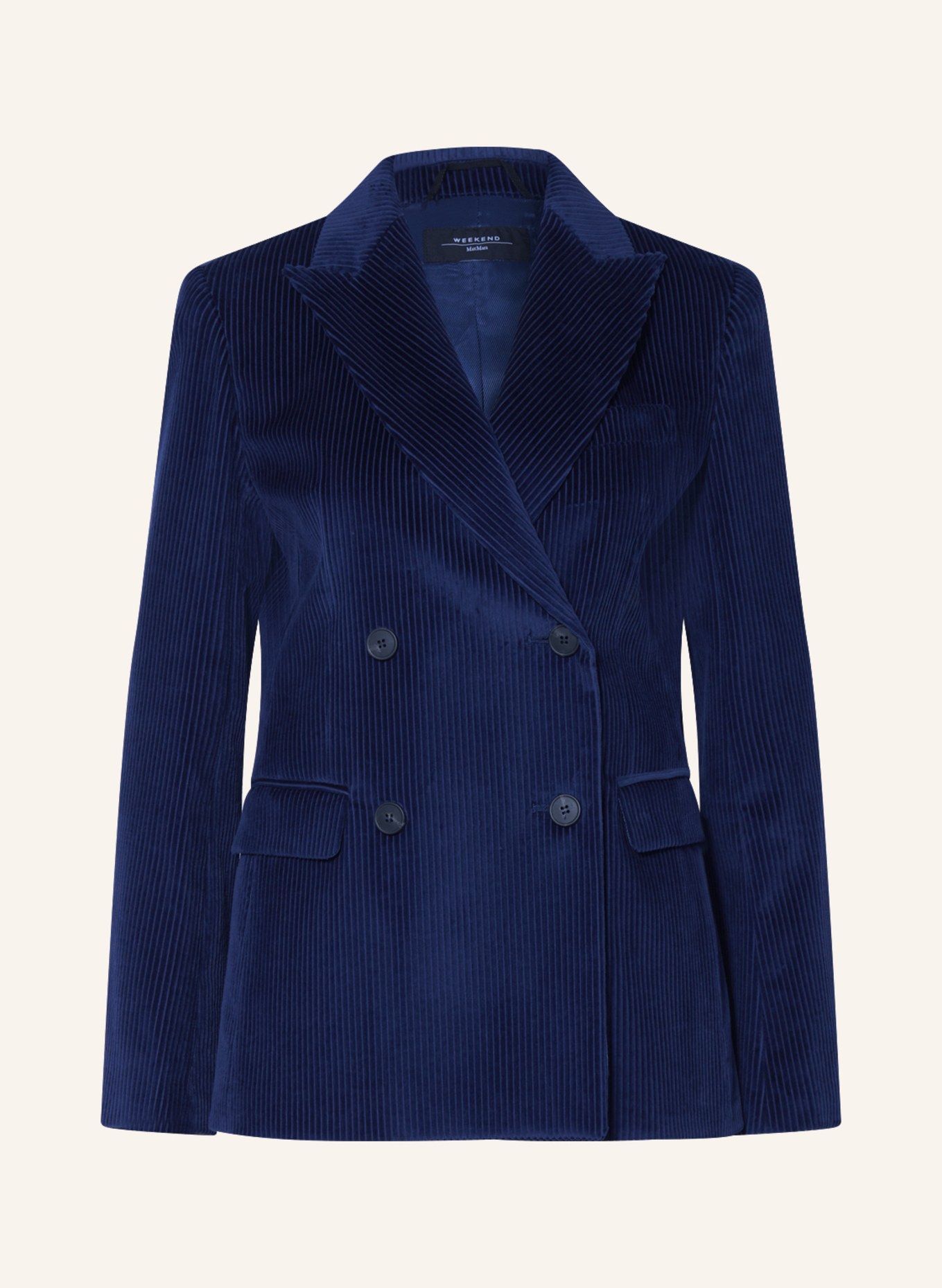 WEEKEND MaxMara Corduroy blazer KATANGA, Color: DARK BLUE (Image 1)