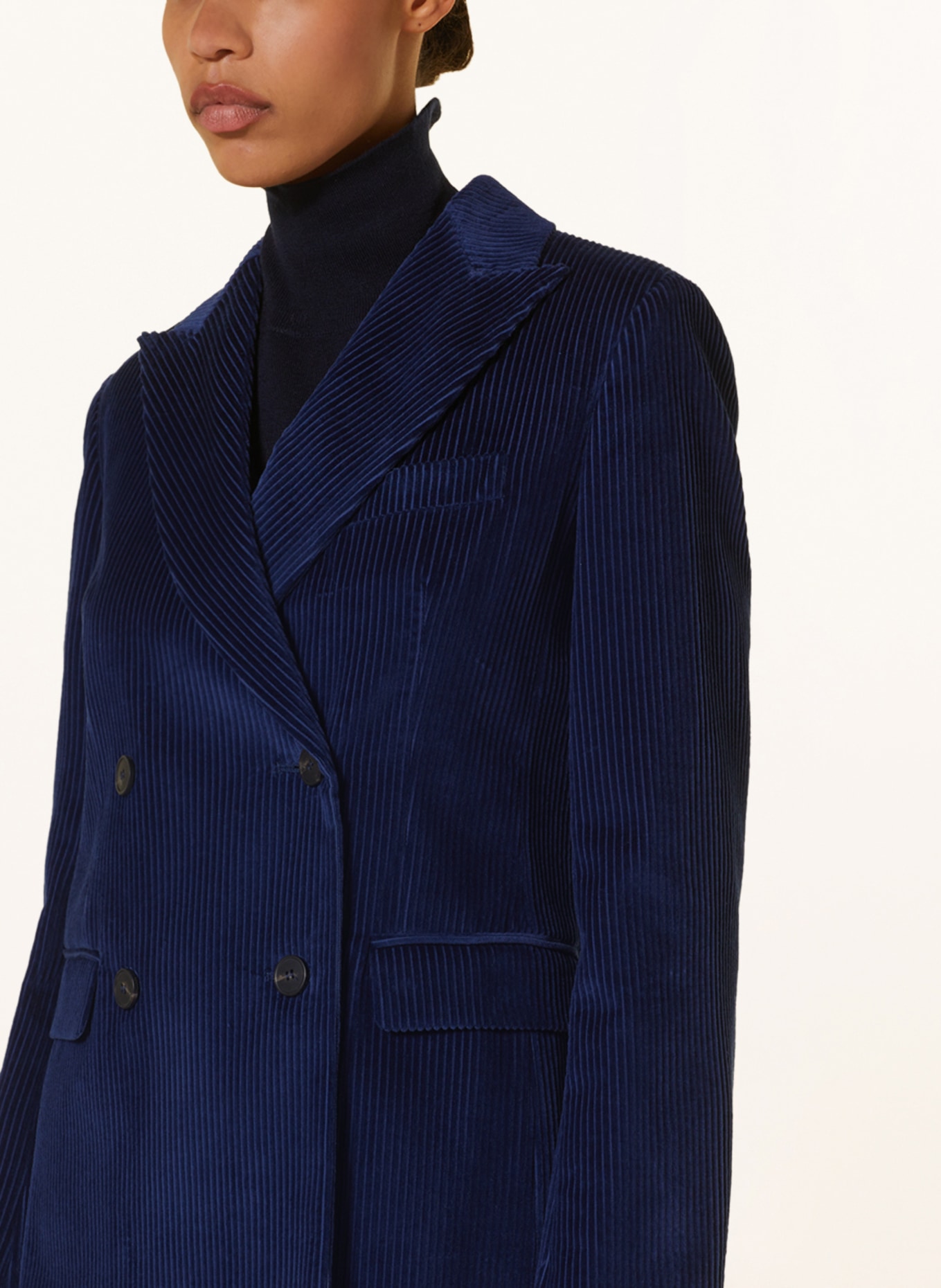 WEEKEND MaxMara Corduroy blazer KATANGA, Color: DARK BLUE (Image 4)