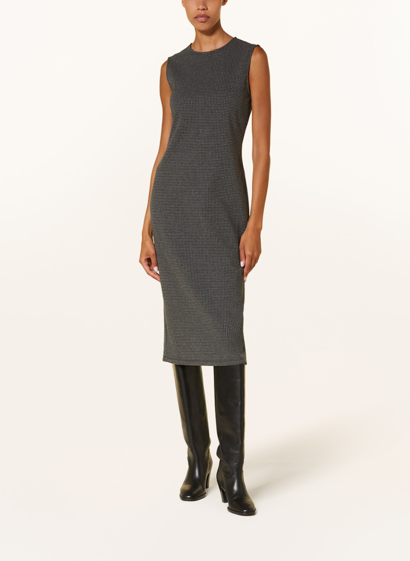 WEEKEND MaxMara Jersey dress NOCERA, Color: BLACK/ GRAY (Image 2)