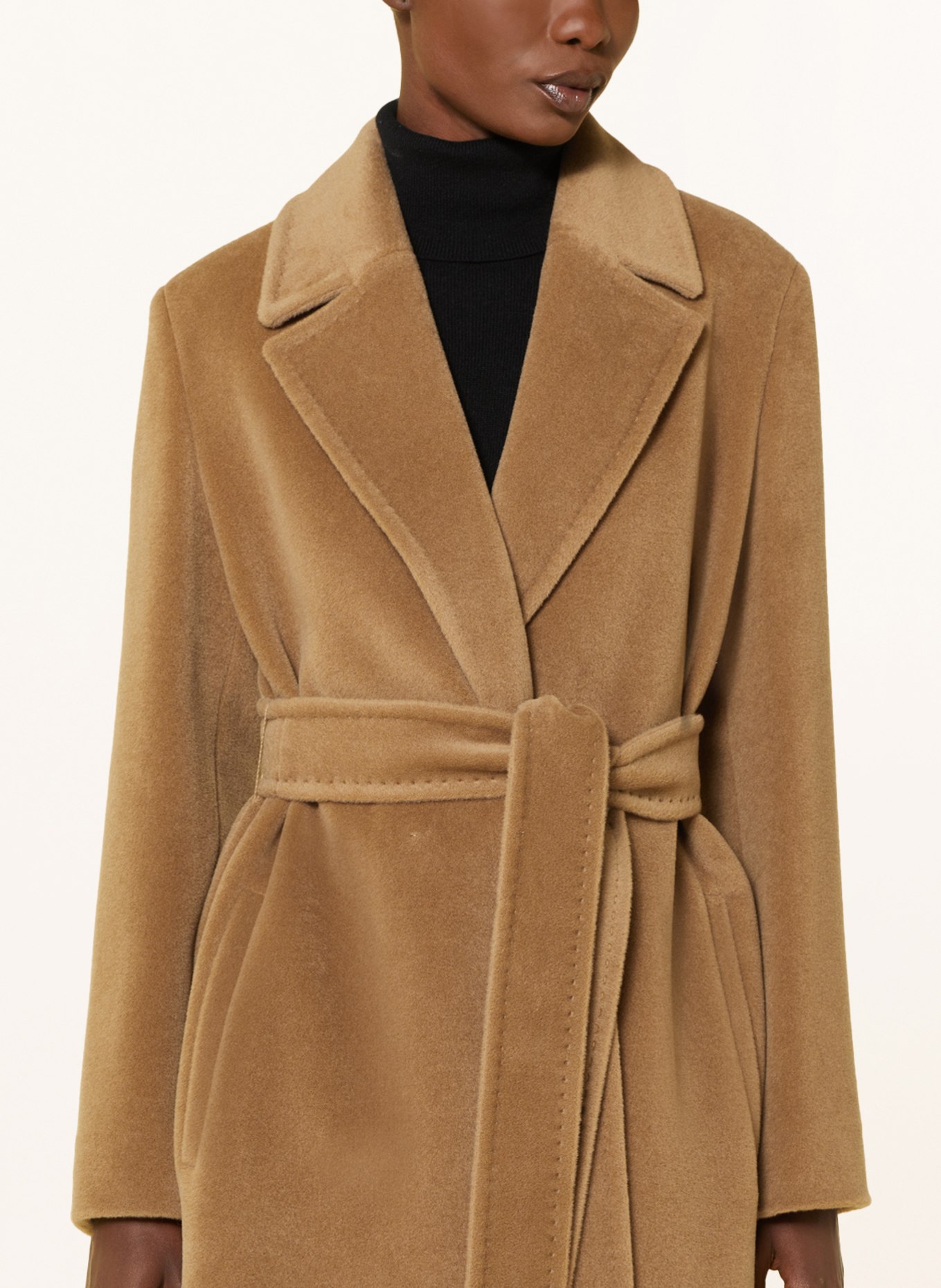 MaxMara STUDIO Wool coat ASTI, Color: CAMEL (Image 4)