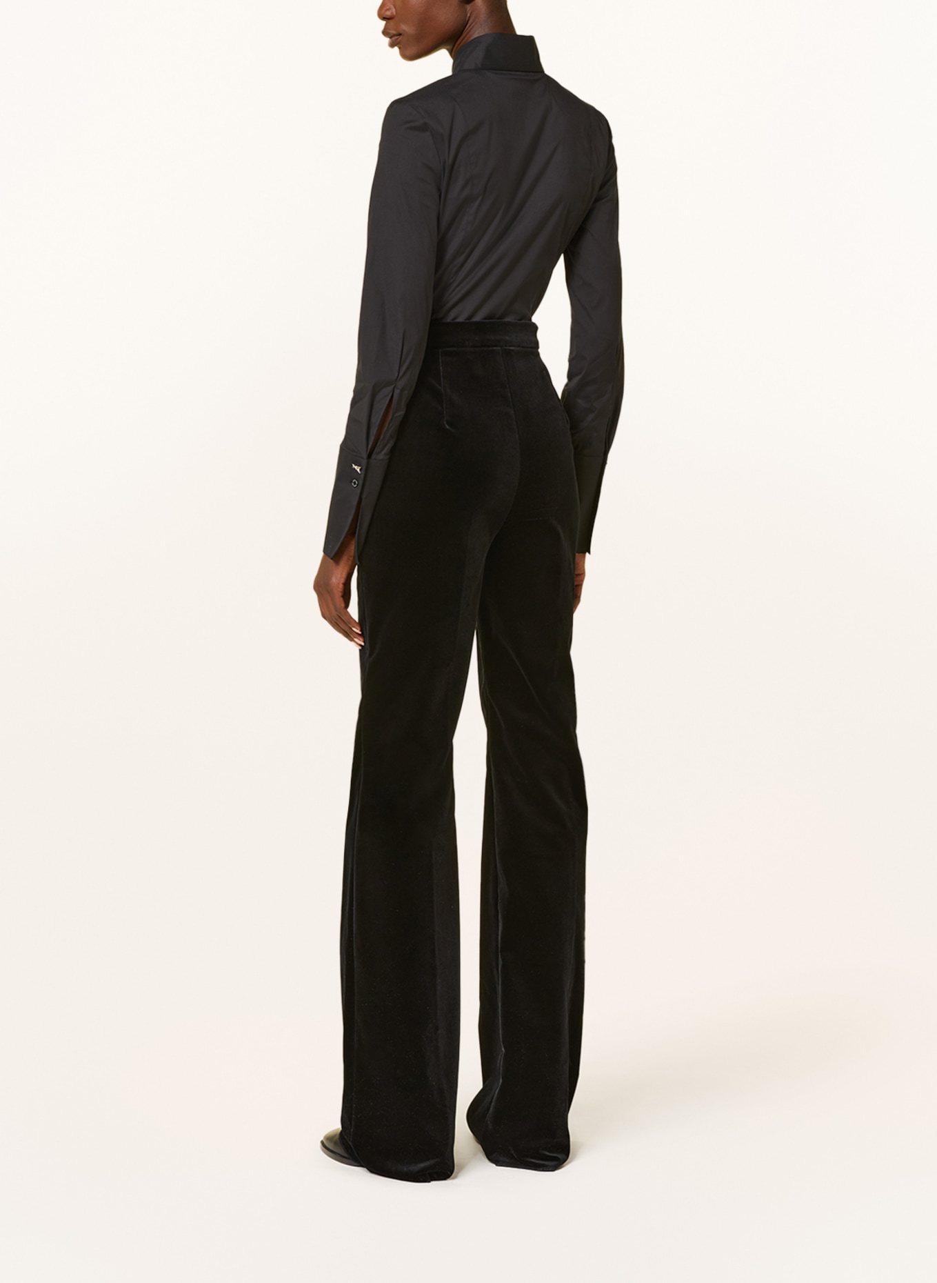 MaxMara STUDIO Velvet trousers HIEROS, Color: BLACK (Image 3)