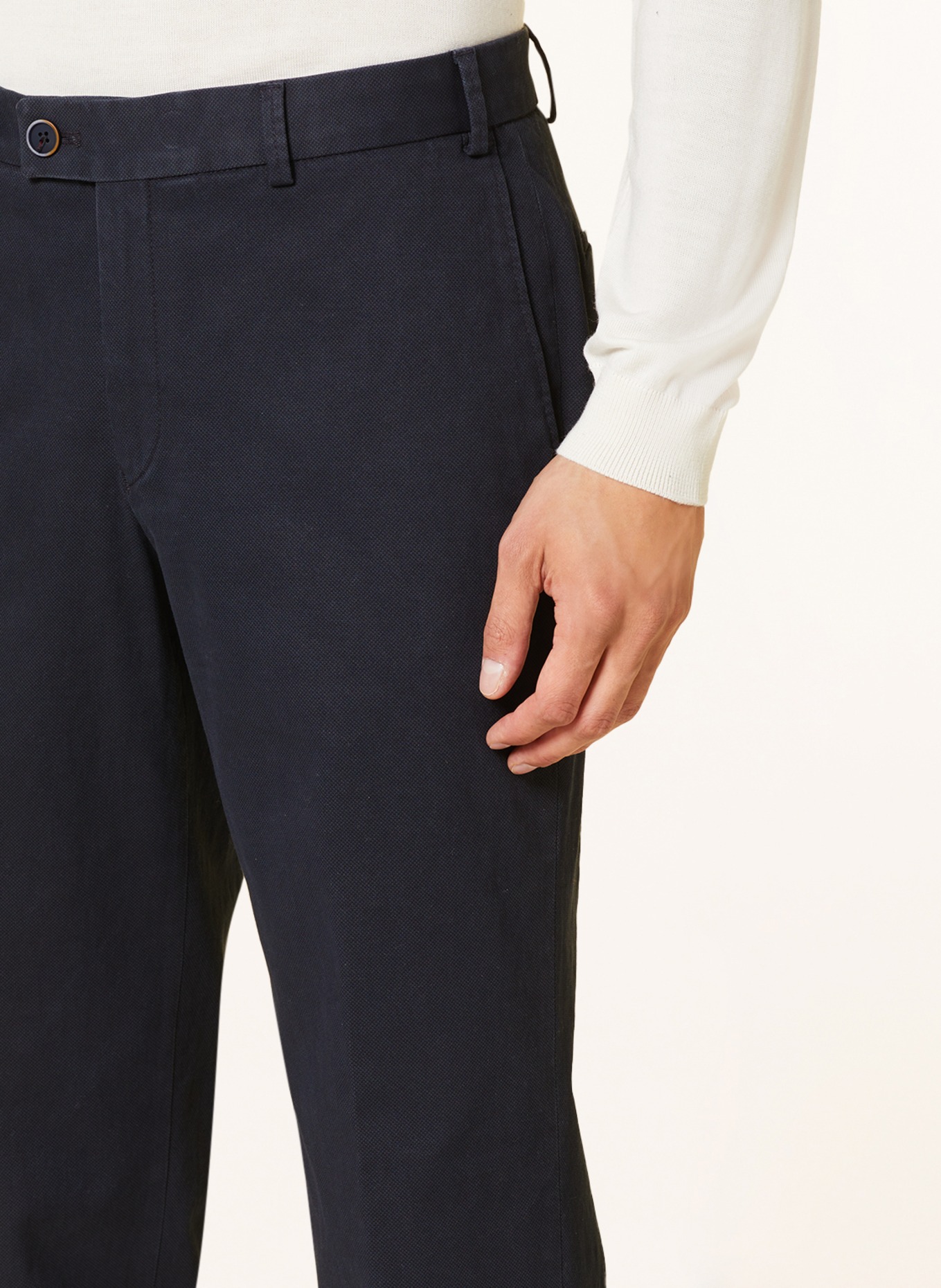 HILTL Spodnie regular fit, Kolor: GRANATOWY (Obrazek 6)