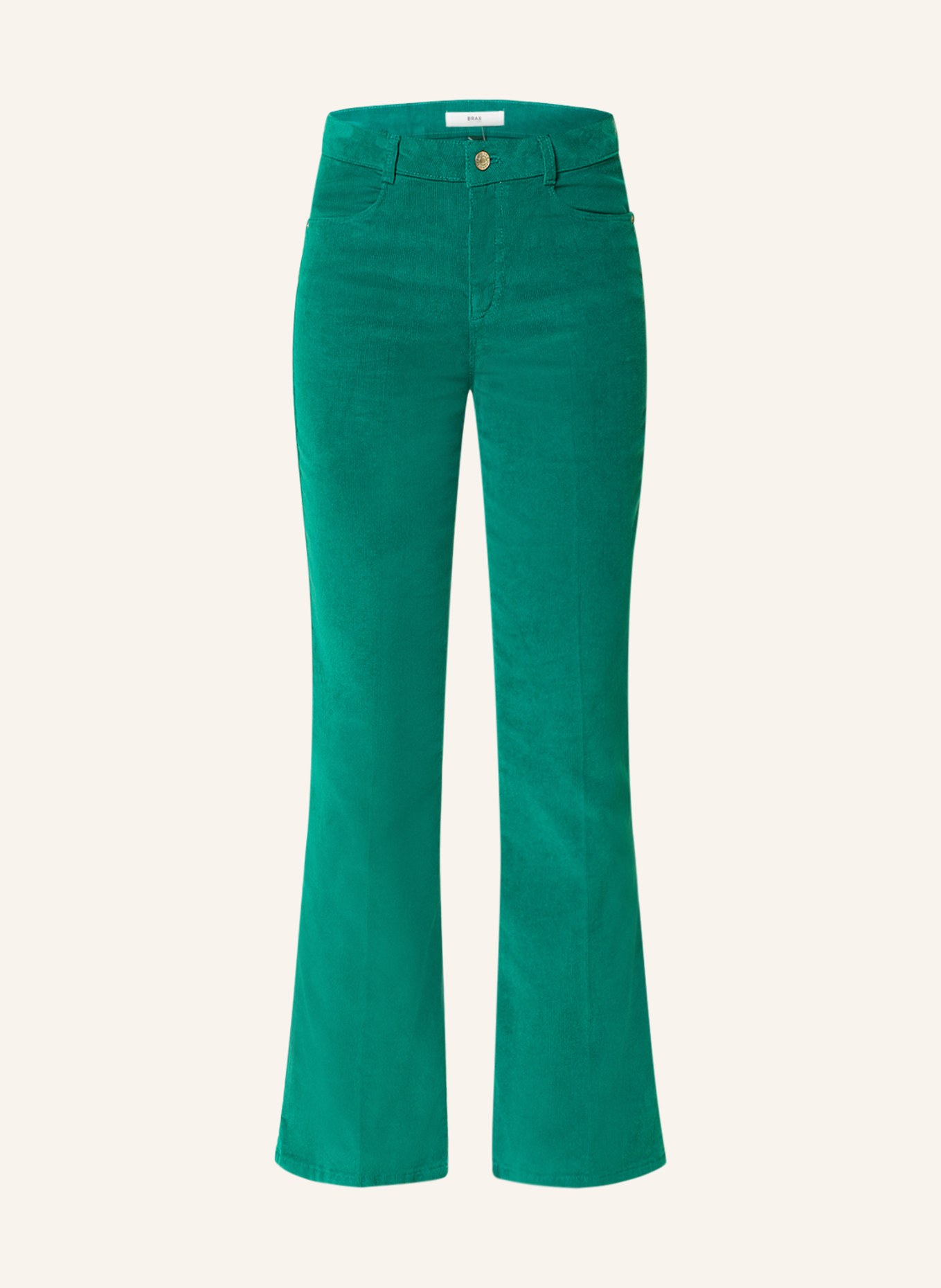 BRAX Corduroy trousers SHAKIRA S, Color: GREEN (Image 1)