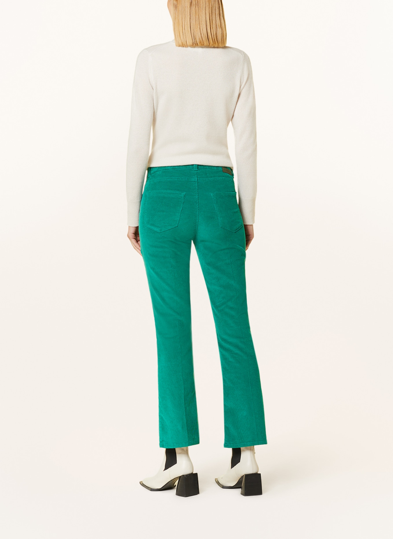 BRAX Corduroy trousers SHAKIRA S, Color: GREEN (Image 3)