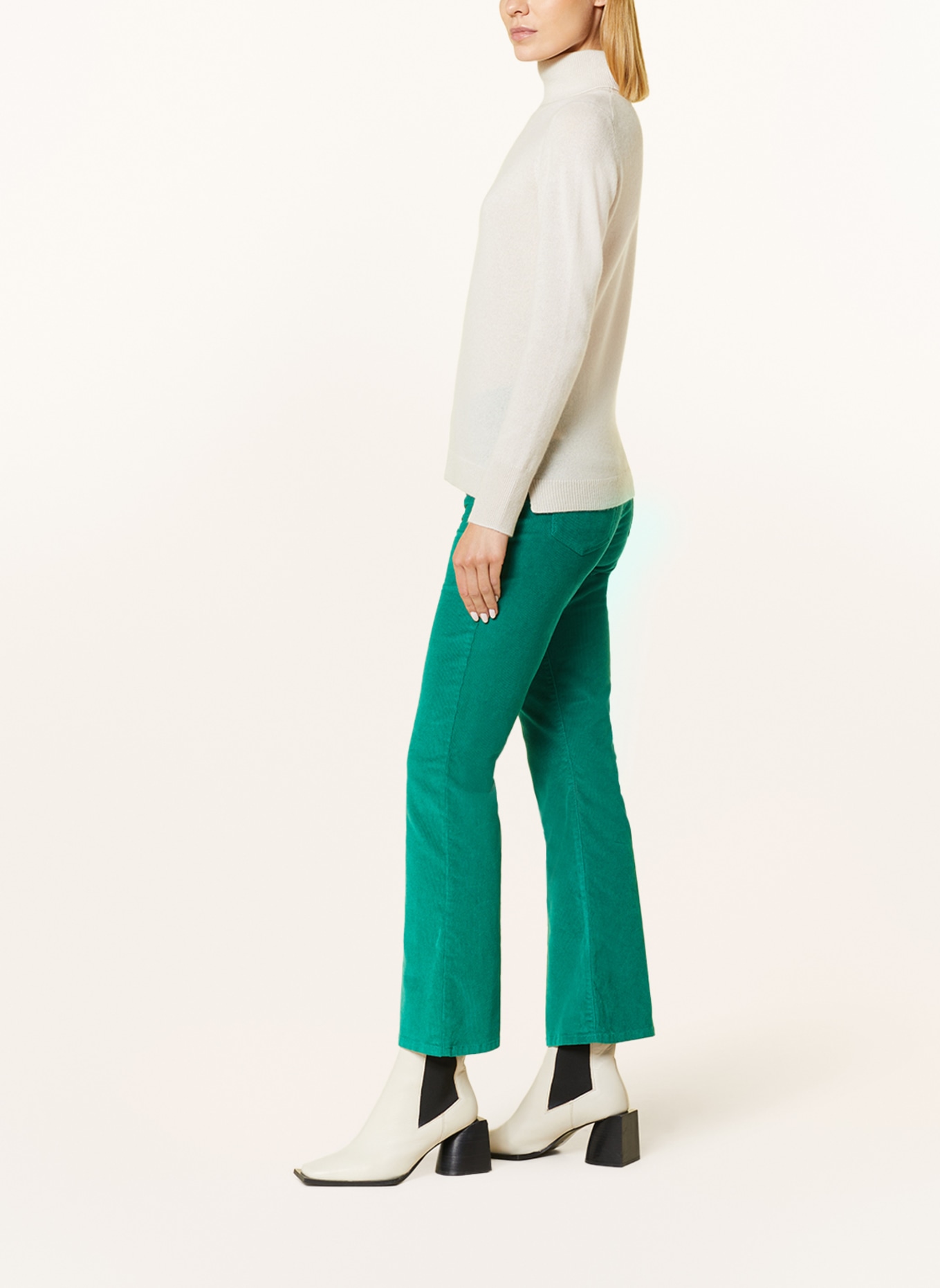 BRAX Corduroy trousers SHAKIRA S, Color: GREEN (Image 4)