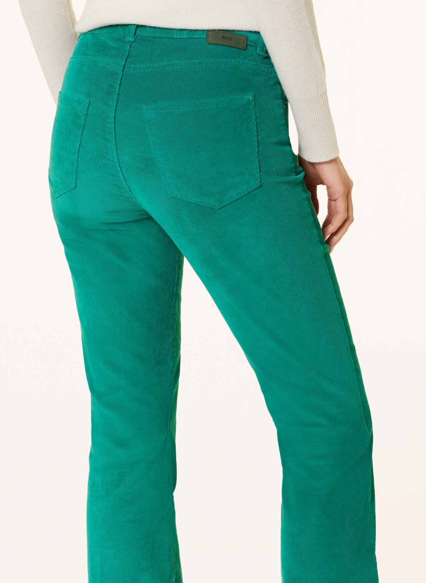 BRAX Corduroy trousers SHAKIRA S, Color: GREEN (Image 5)