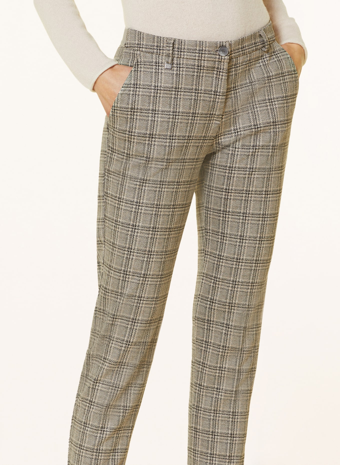 BRAX Jersey pants MARON S, Color: GRAY/ LIGHT BROWN (Image 5)