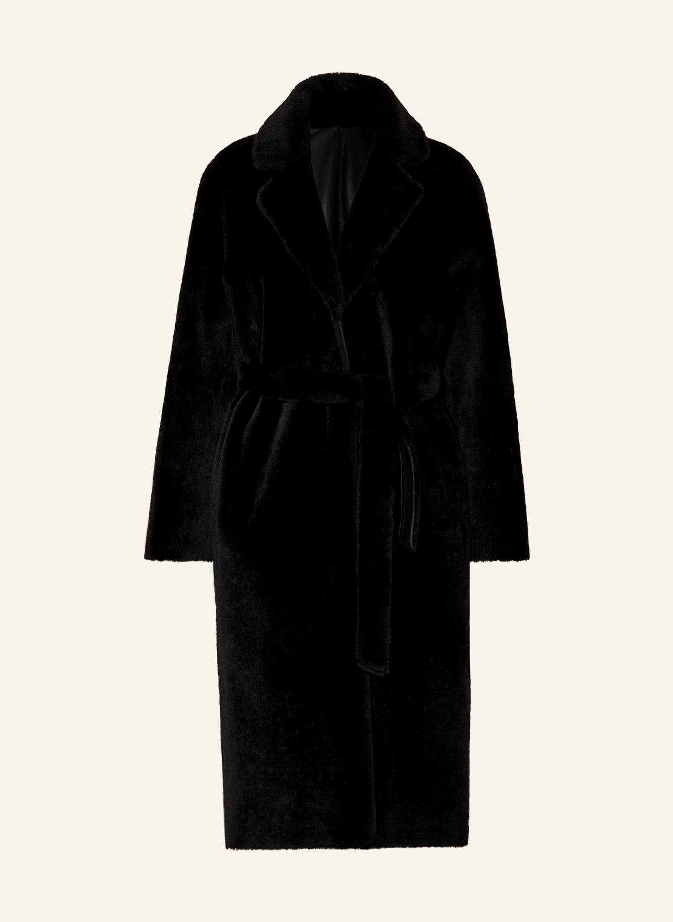 manzoni 24 Reversible lambskin coat, Color: BLACK (Image 1)