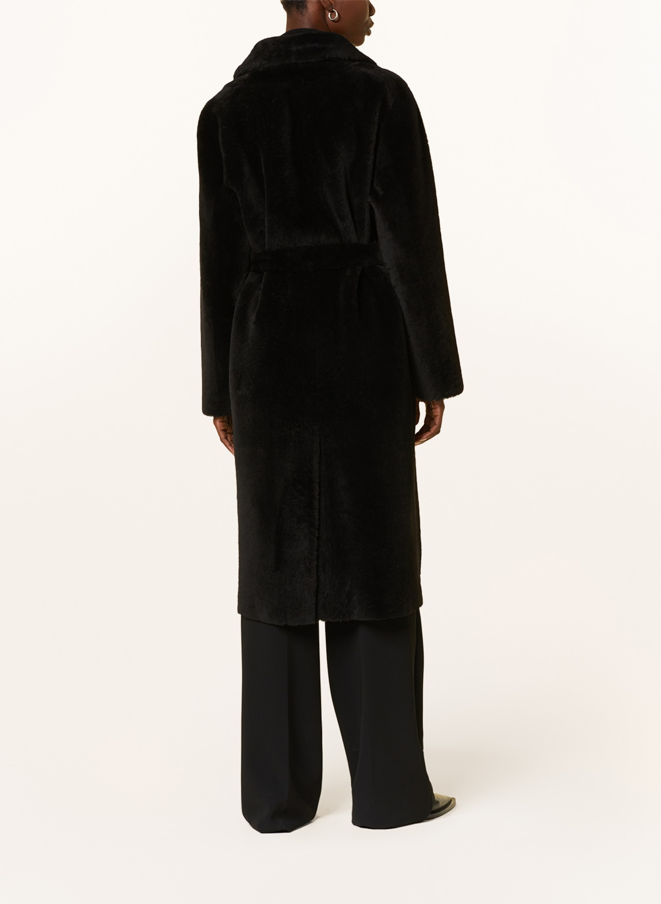 manzoni 24 Reversible lambskin coat, Color: BLACK (Image 4)