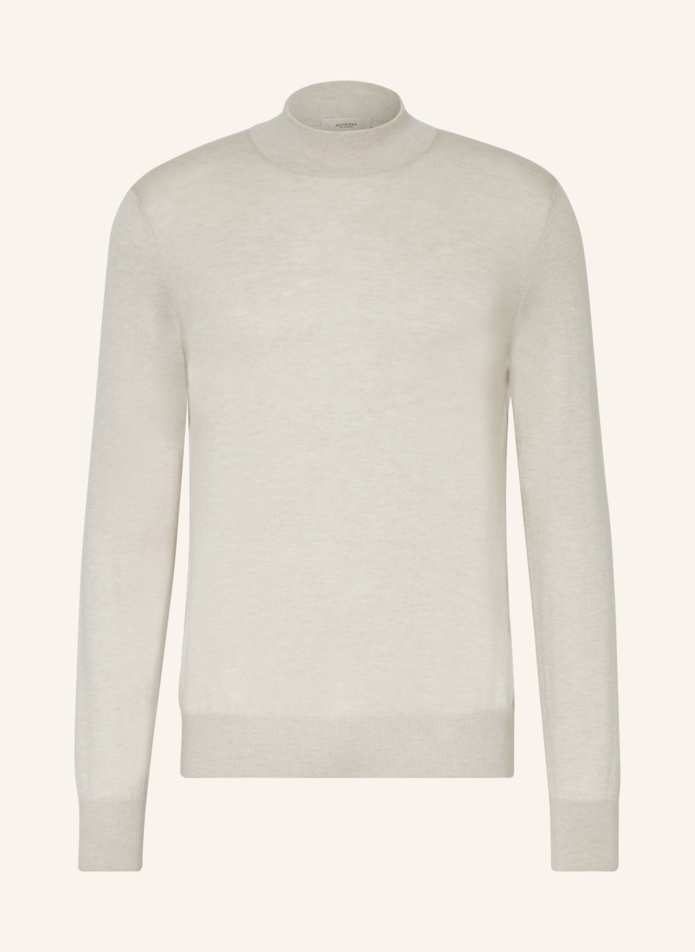 AGNONA Cashmere-Pullover mit Seide, Farbe: CREME (Bild 1)