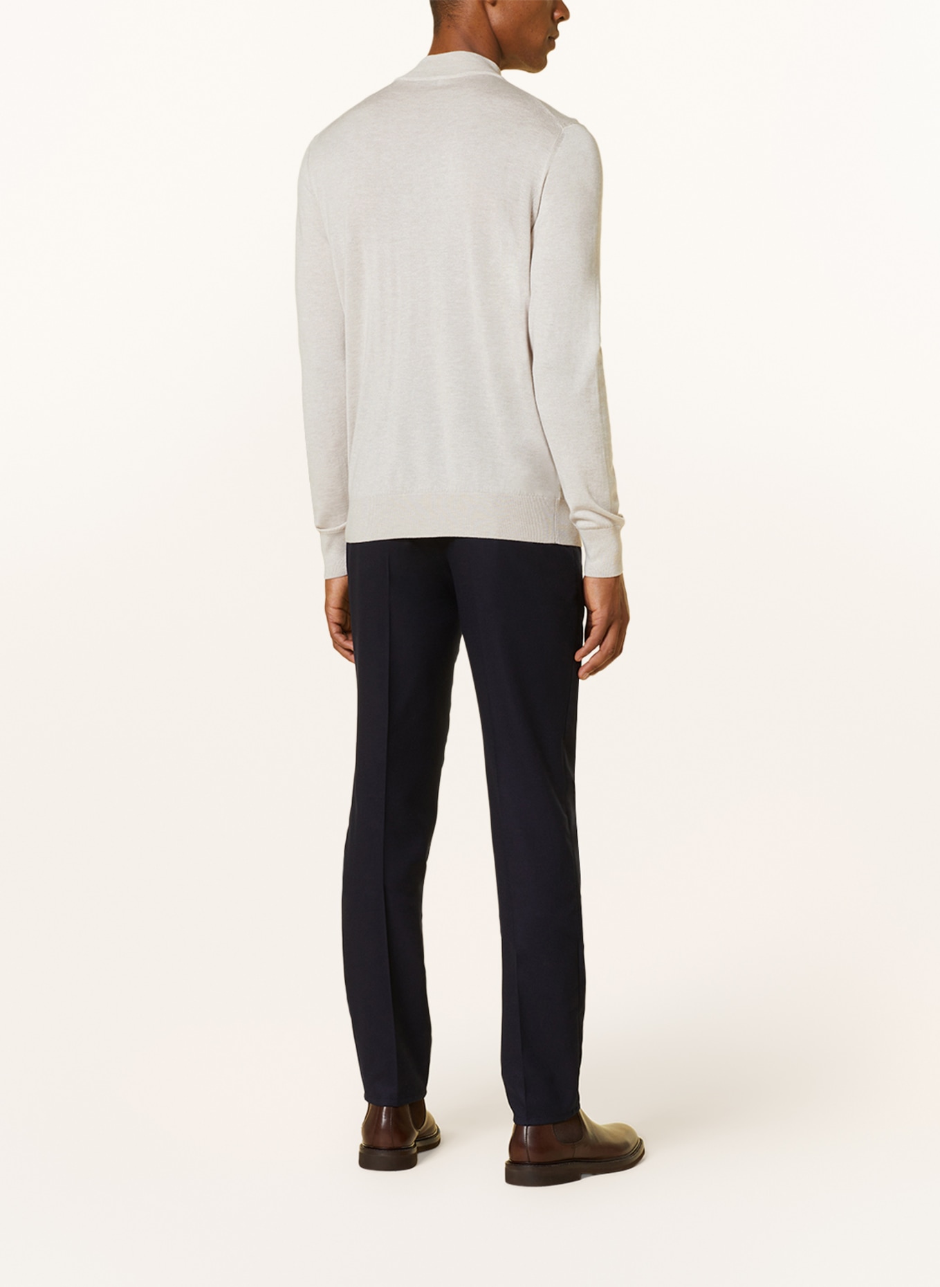 AGNONA Cashmere-Pullover mit Seide, Farbe: CREME (Bild 3)