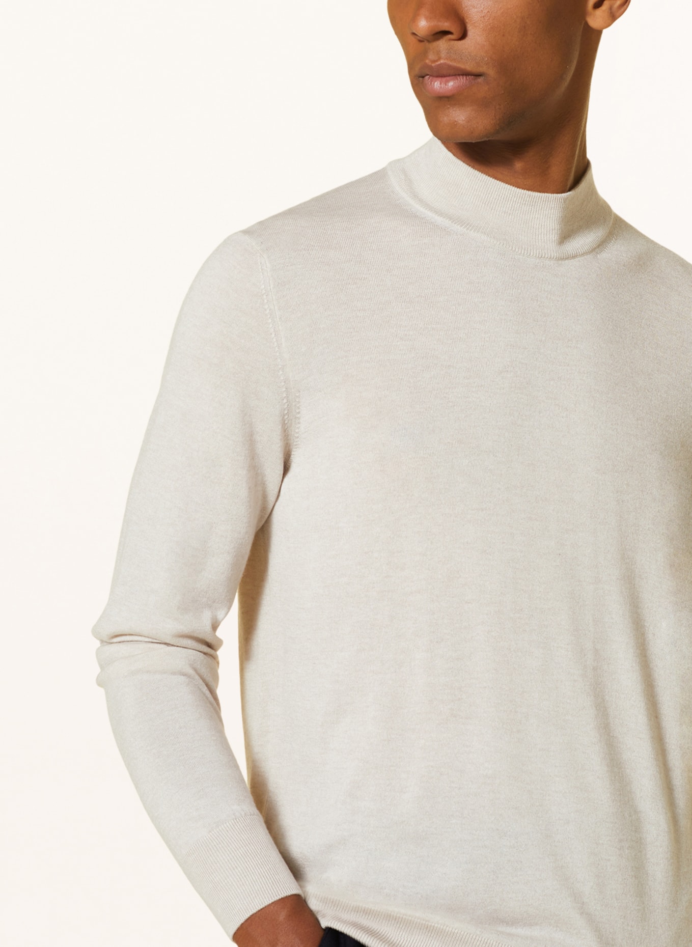 AGNONA Cashmere sweater with silk, Color: CREAM (Image 4)