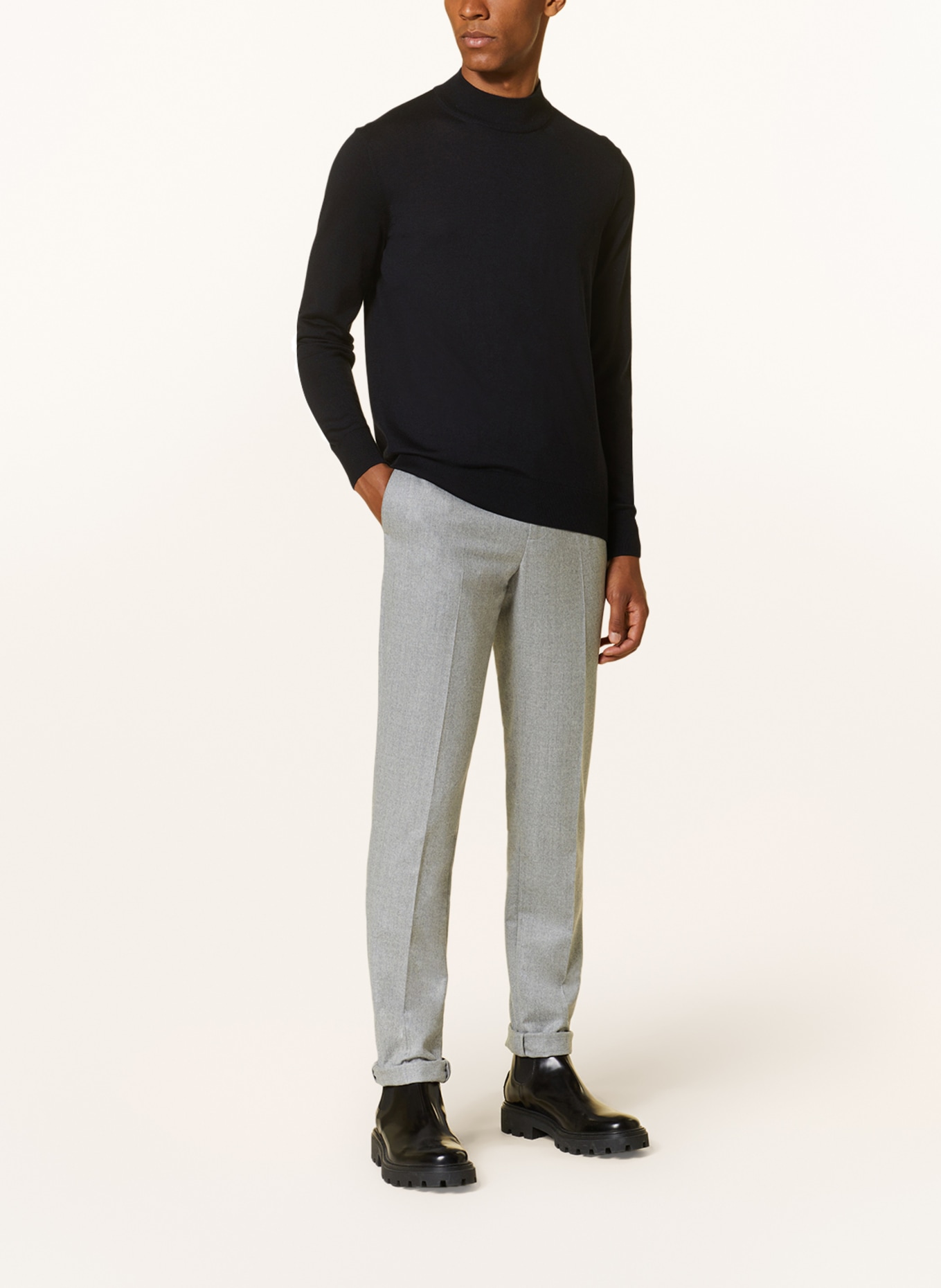 AGNONA Cashmere-Pullover mit Seide, Farbe: DUNKELBLAU (Bild 2)