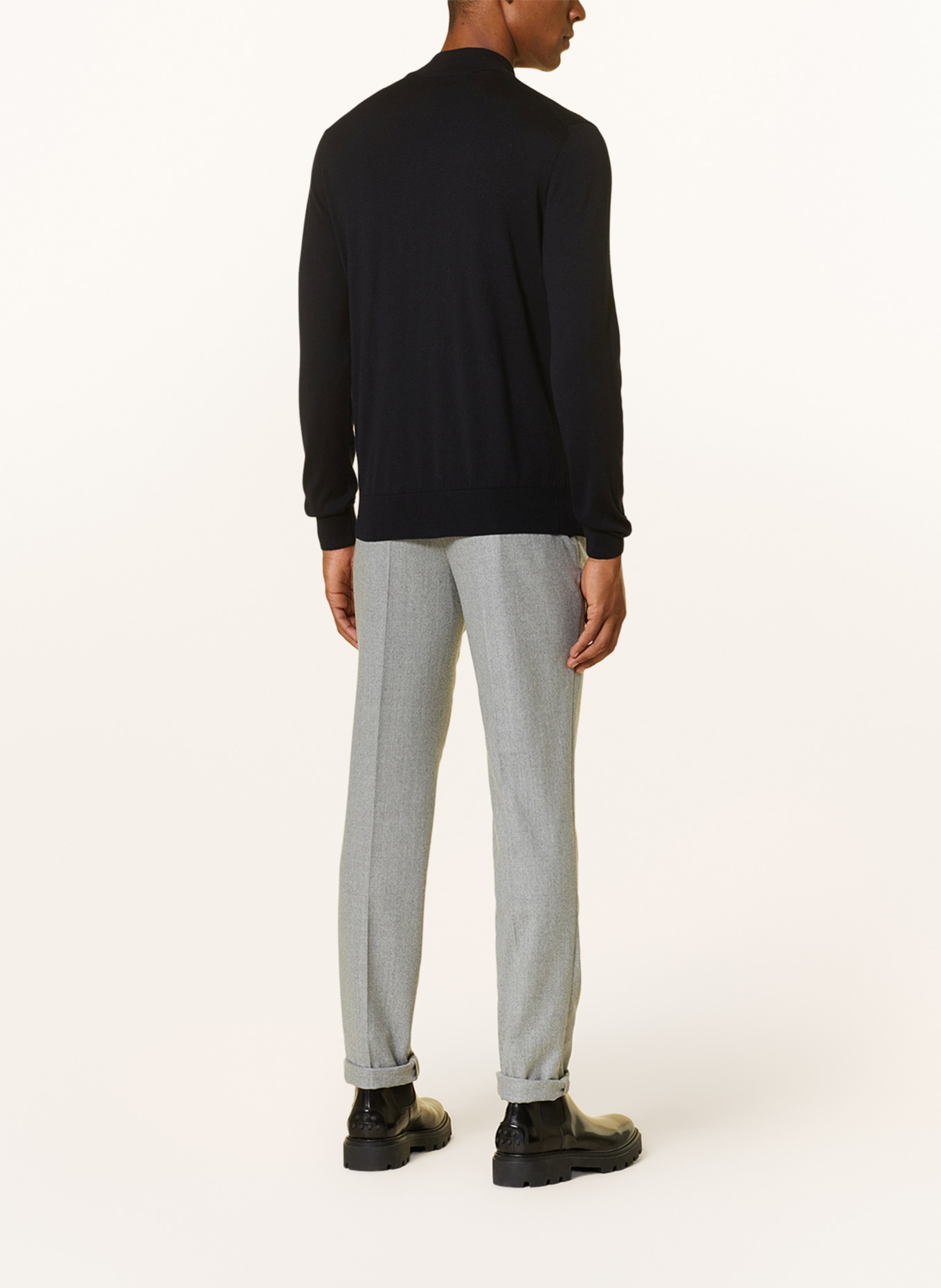 AGNONA Sweter z kaszmiru z dodatkiem jedwabiu, Kolor: GRANATOWY (Obrazek 3)