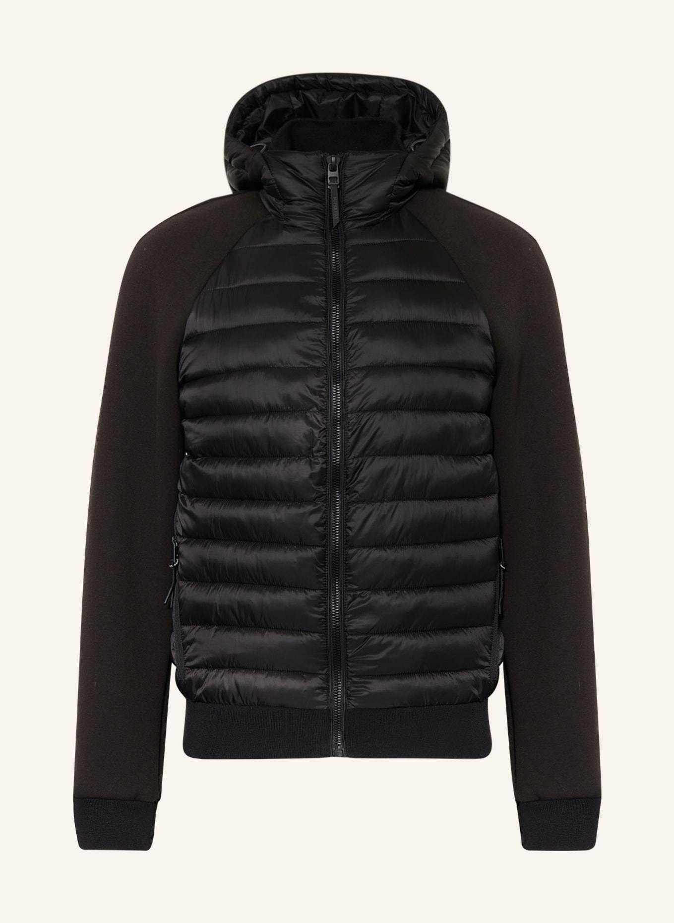Superdry Quilted jacket in mixed materials, Color: BLACK (Image 1)