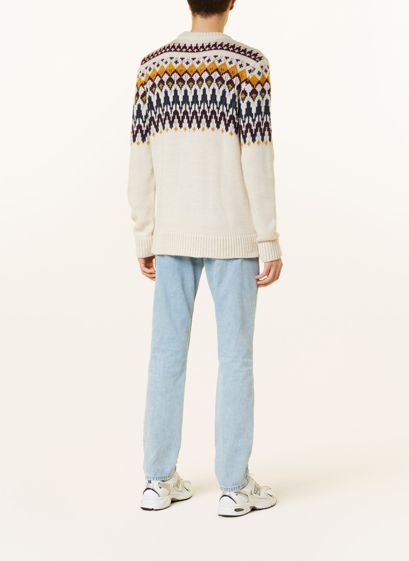 Superdry Sweater, Color: ECRU/ DARK GRAY/ DARK YELLOW (Image 3)