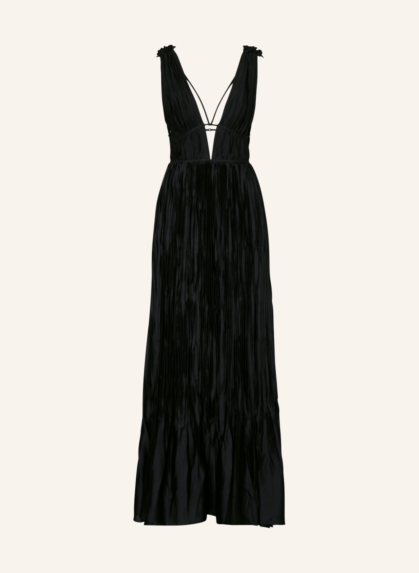 SIMKHAI Pleated dress OSTARA, Color: BLACK (Image 1)