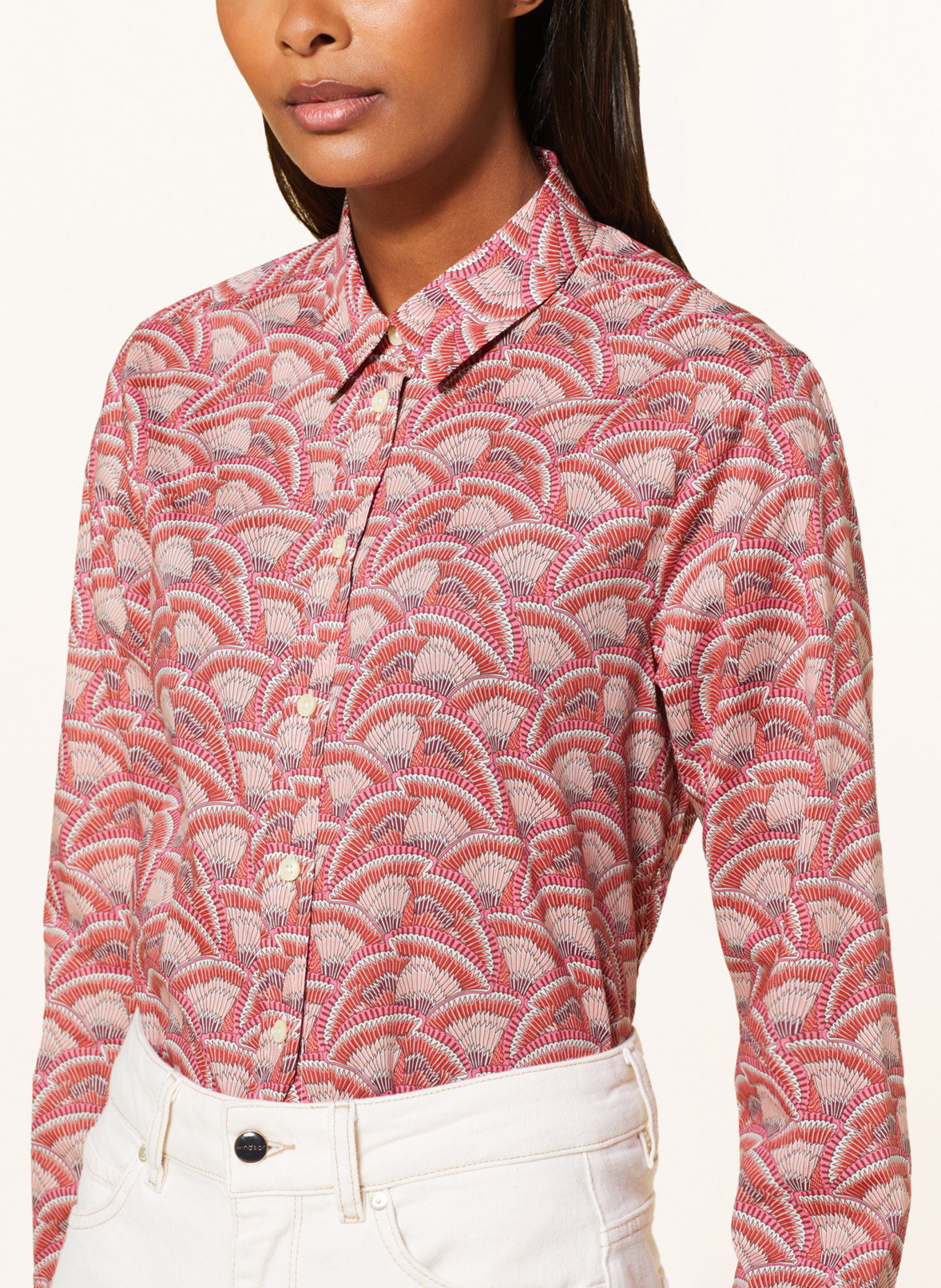 rossana diva Shirt blouse, Color: RED/ PINK/ LIGHT PINK (Image 4)