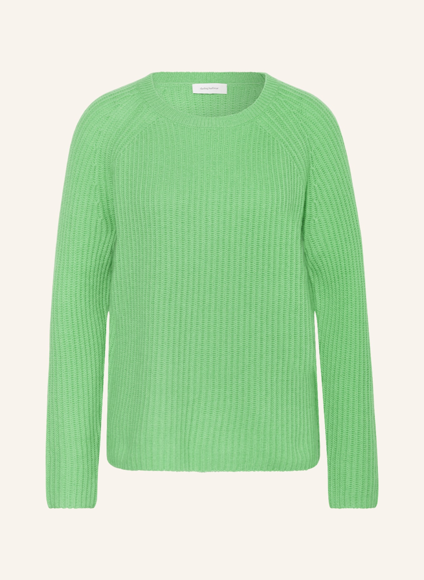 darling harbour Sweater with cashmere, Color: apfelgrün (Image 1)