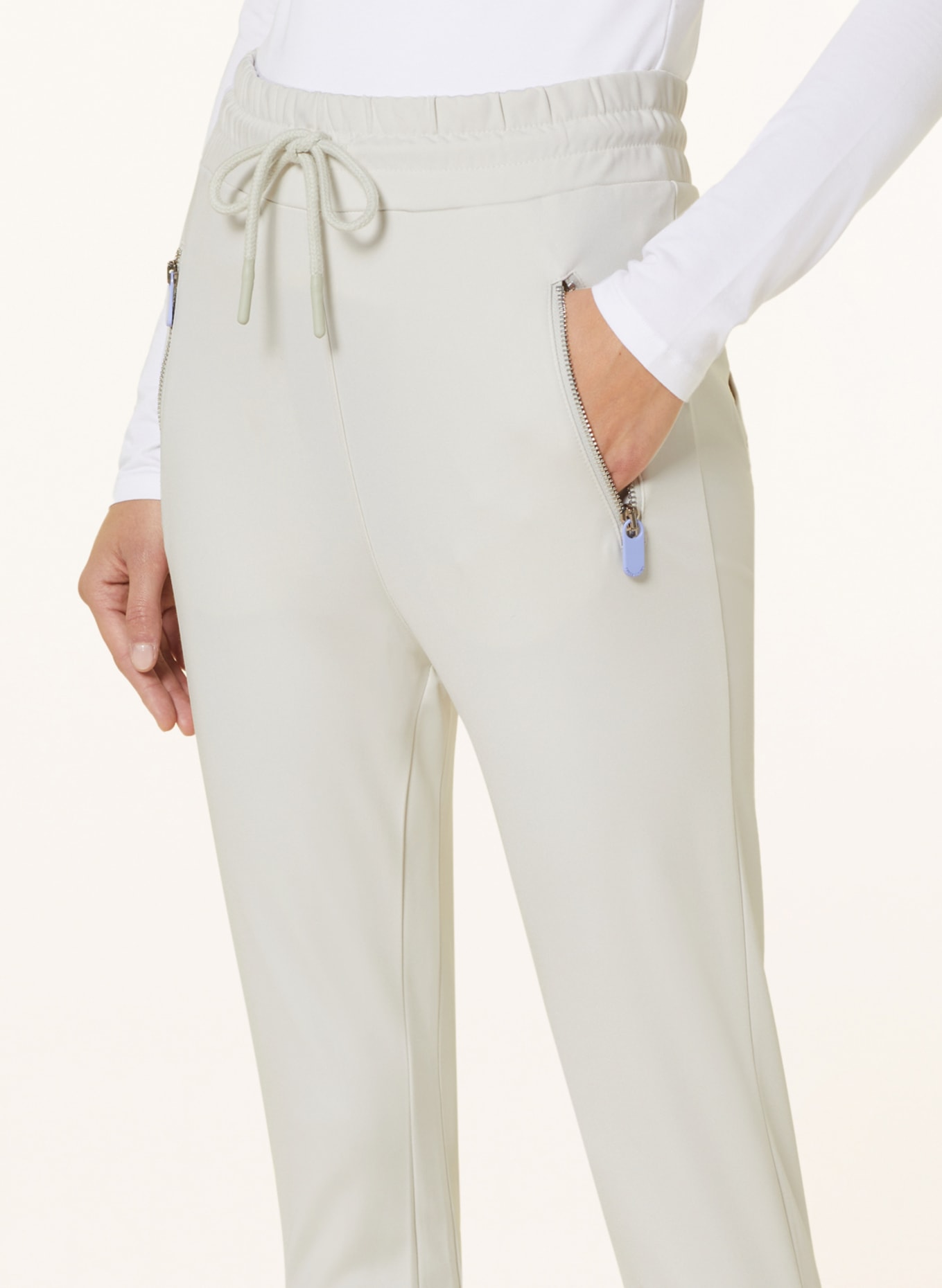 ELIAS RUMELIS Spodnie ERPIPER w stylu dresowym, Kolor: KREMOWY (Obrazek 5)