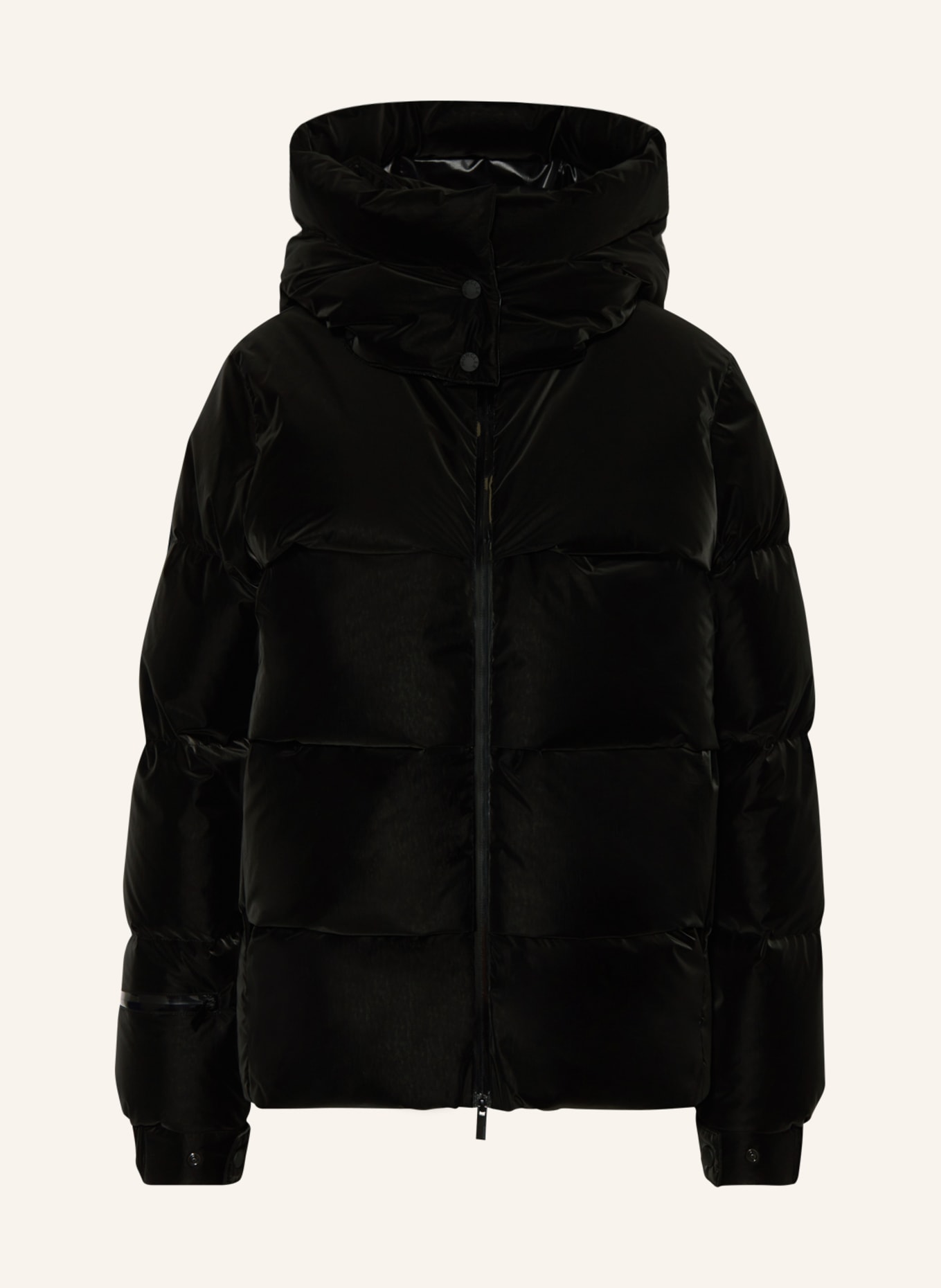 MONCLER Down jacket RHIN with detachable hood, Color: BLACK (Image 1)