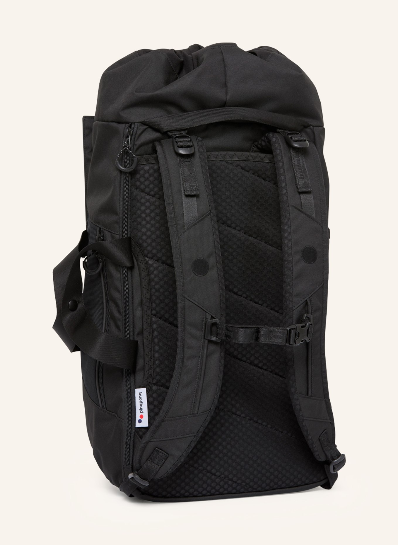 pinqponq Backpack BLOK LARGE with laptop compartment, Color: BLACK (Image 5)