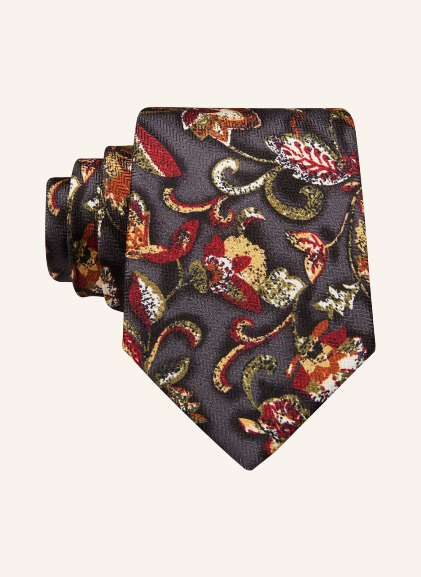 Prince BOWTIE Tie, Color: GRAY/ DARK RED/ DARK YELLOW (Image 1)