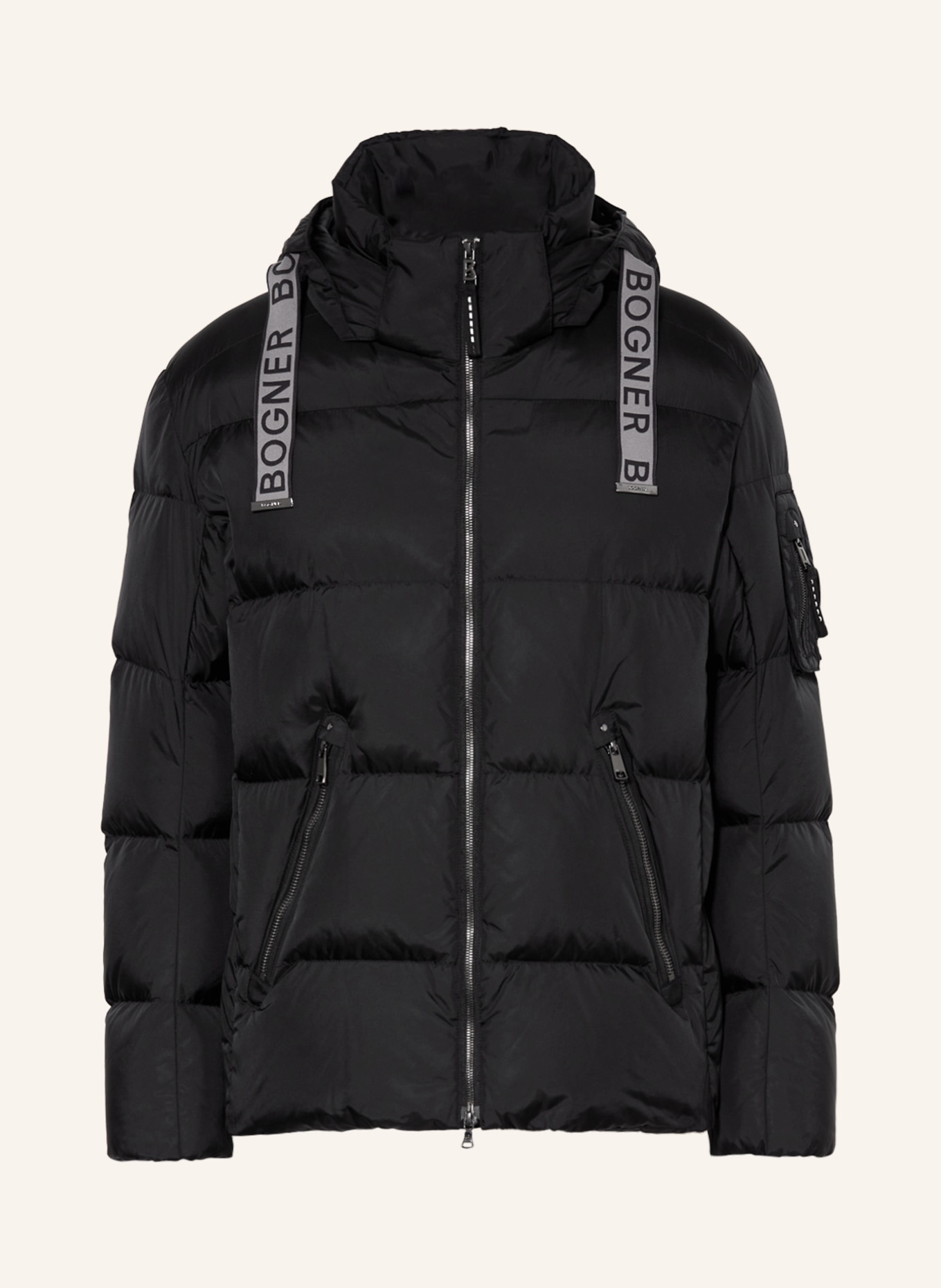 BOGNER Down jacket JAMY with detachable hood, Color: BLACK (Image 1)