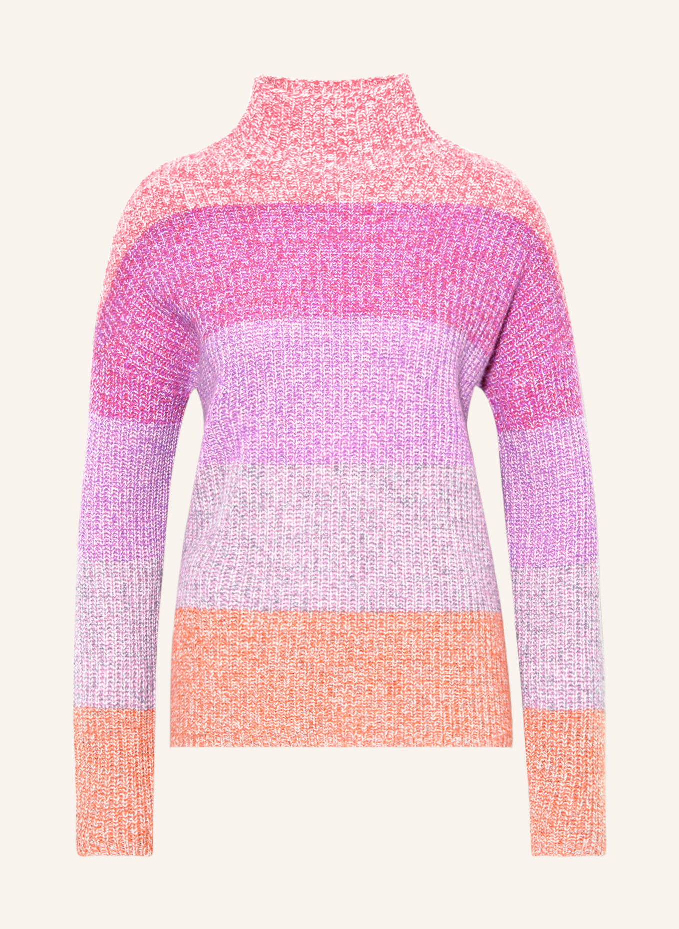 darling harbour Sweater with cashmere, Color: PINK/ PURPLE/ ORANGE (Image 1)