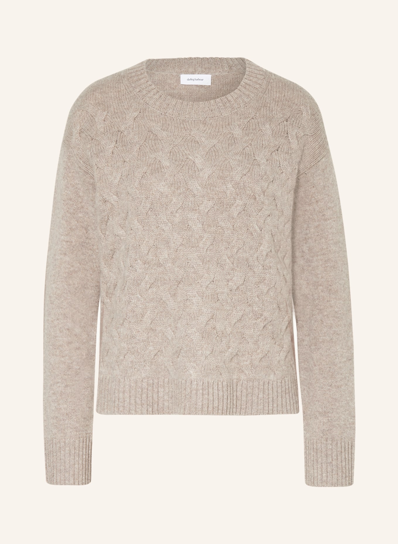 darling harbour Sweater with cashmere, Color: BEIGE (Image 1)
