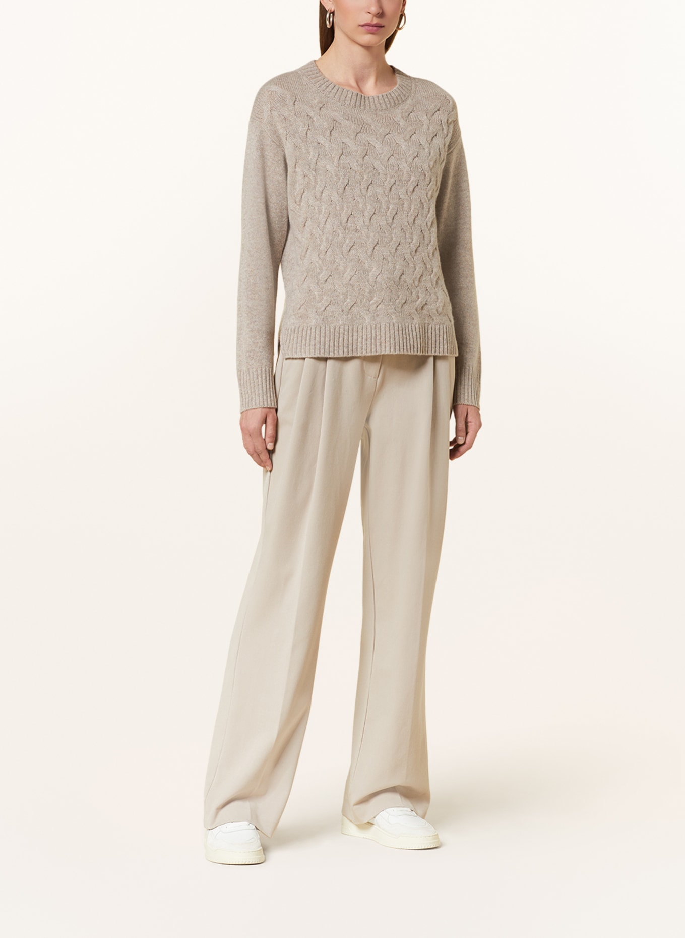 darling harbour Sweater with cashmere, Color: BEIGE (Image 2)