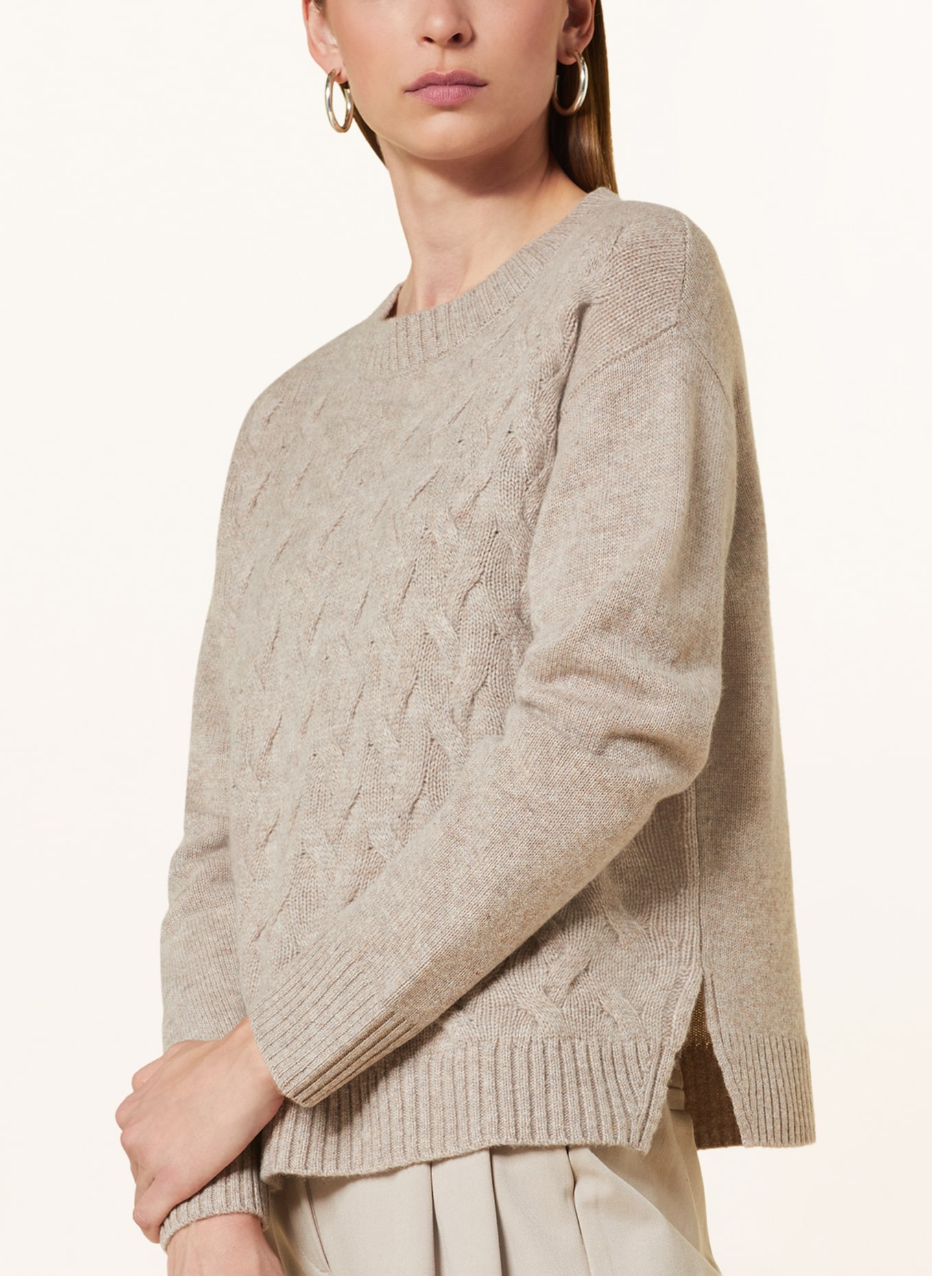 darling harbour Sweater with cashmere, Color: BEIGE (Image 4)