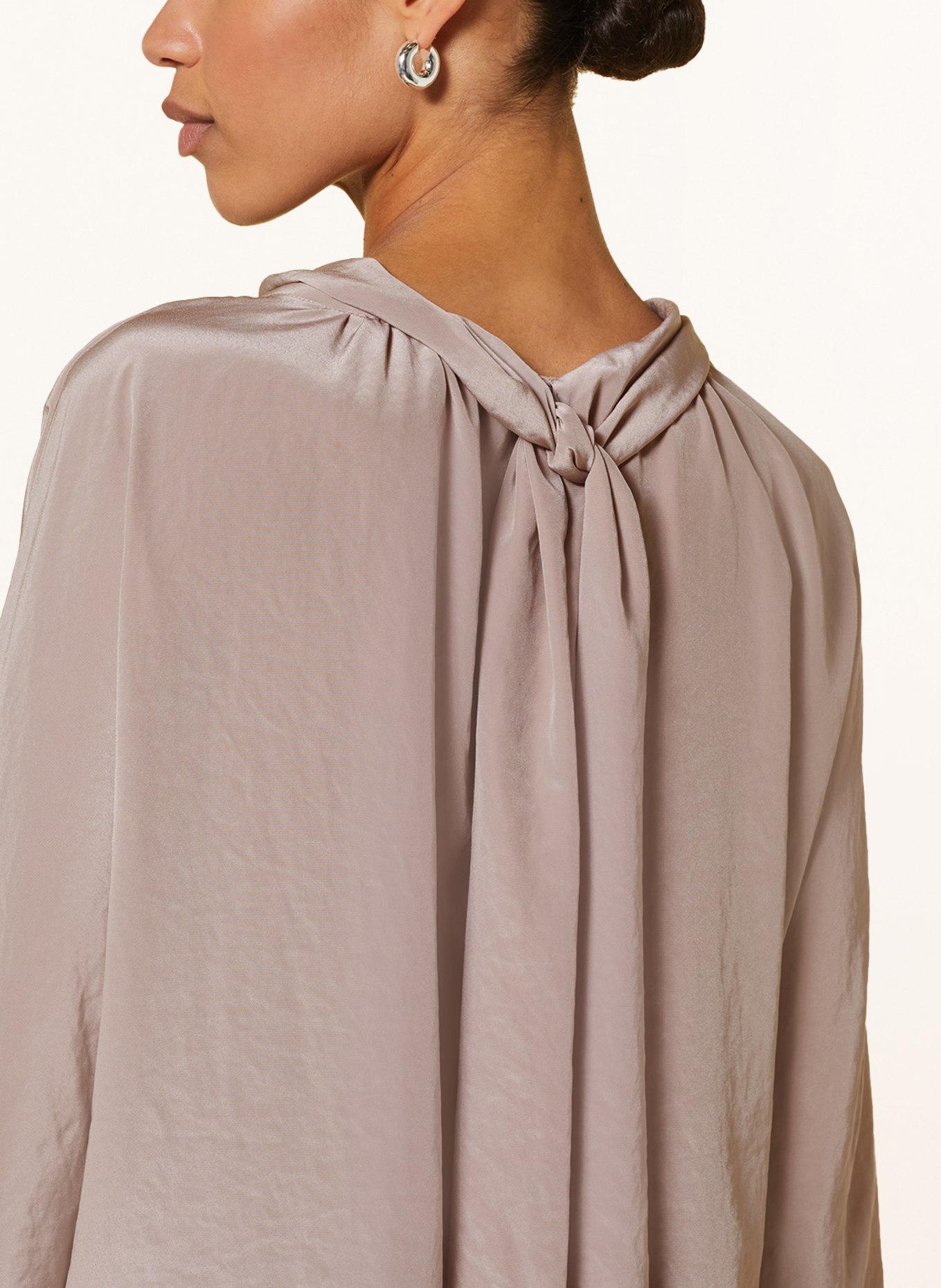 LUISA CERANO Bluzka z wiązaniem pod szyją, Kolor: BLADORÓŻOWY (Obrazek 4)