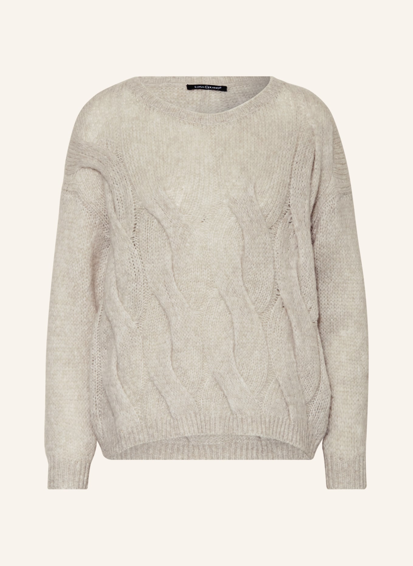 LUISA CERANO Sweater with alpaca, Color: LIGHT GRAY (Image 1)