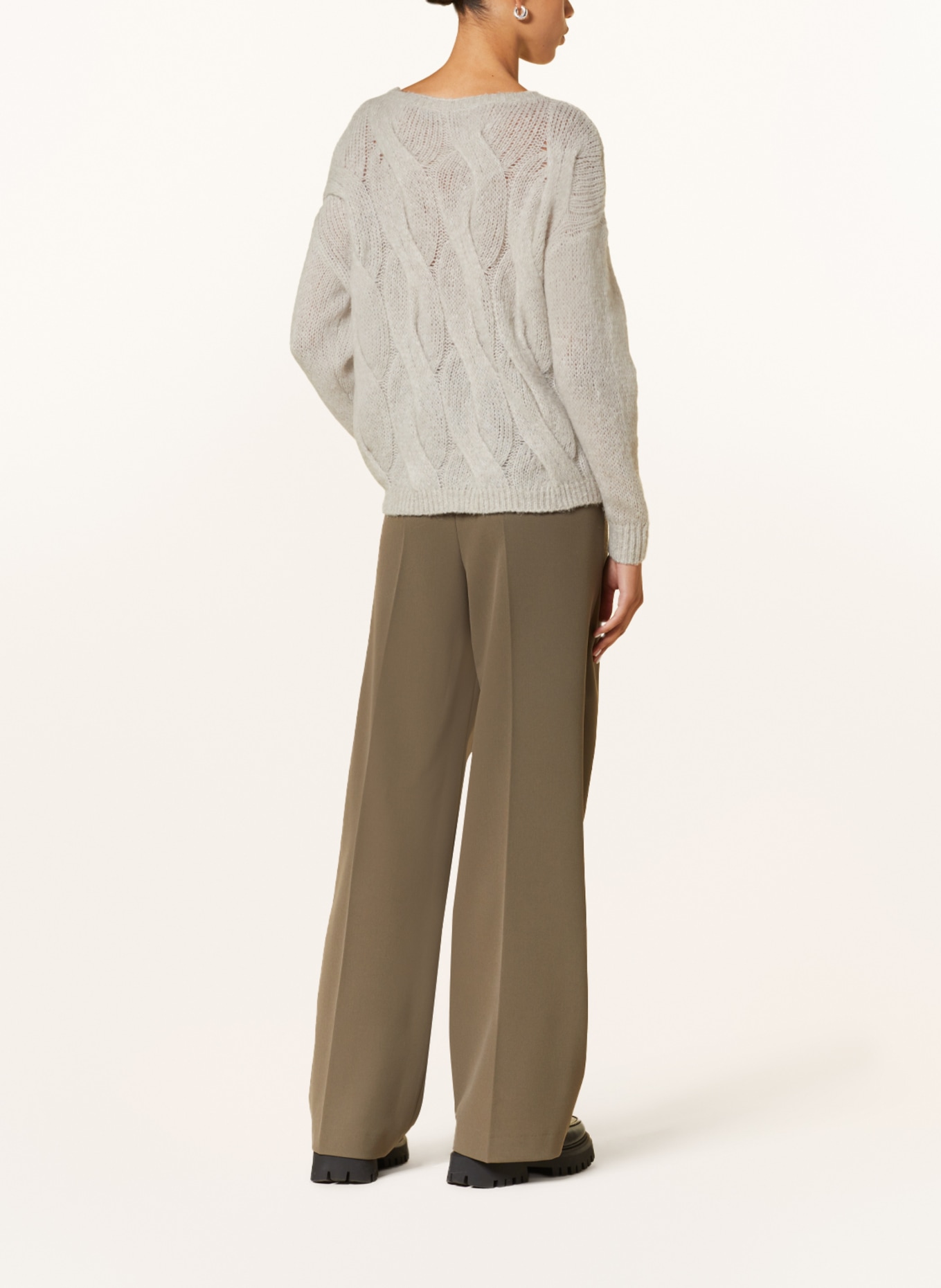 LUISA CERANO Spodnie marlena, Kolor: KHAKI (Obrazek 3)