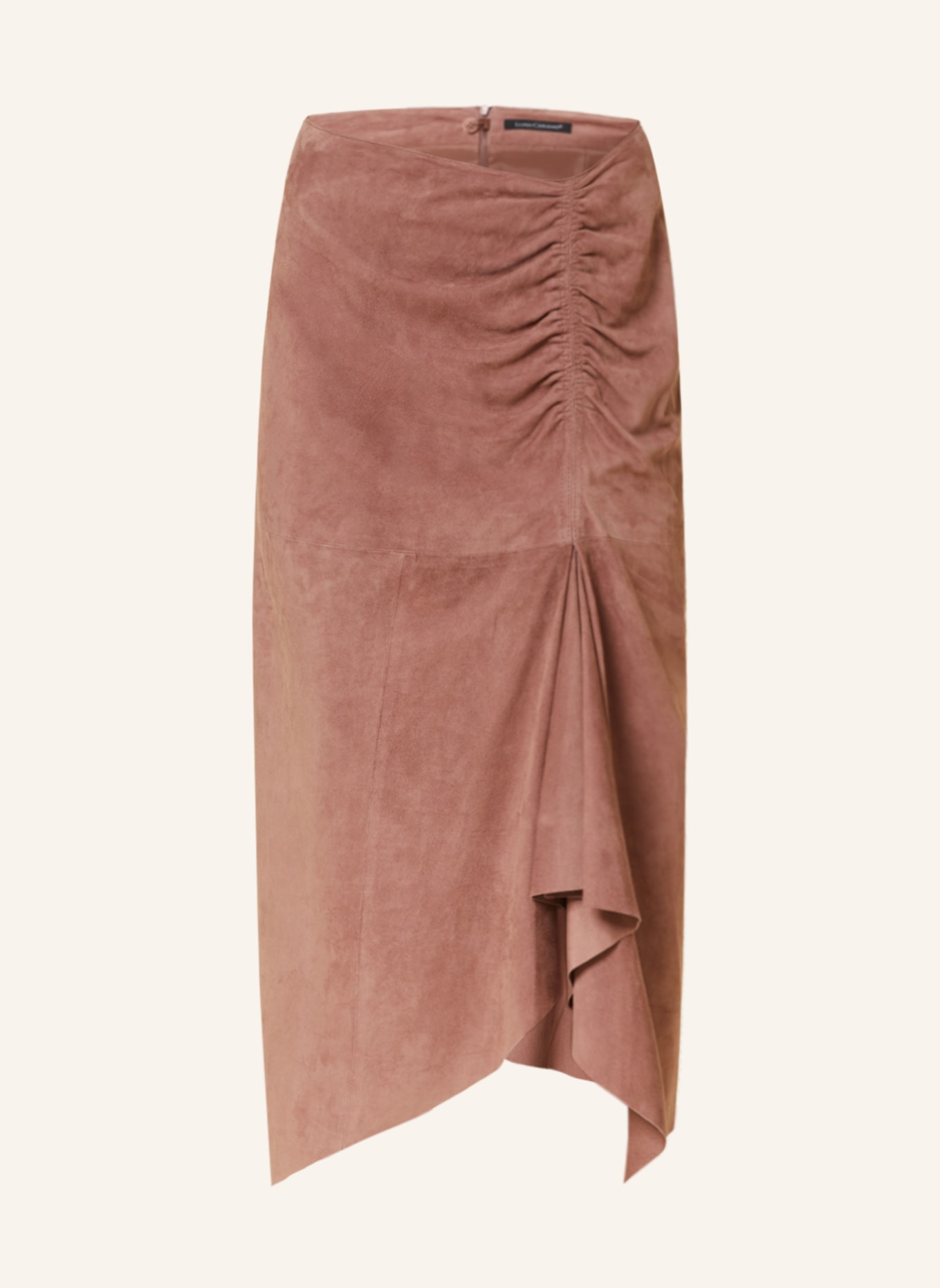 LUISA CERANO Leather skirt, Color: DUSKY PINK (Image 1)