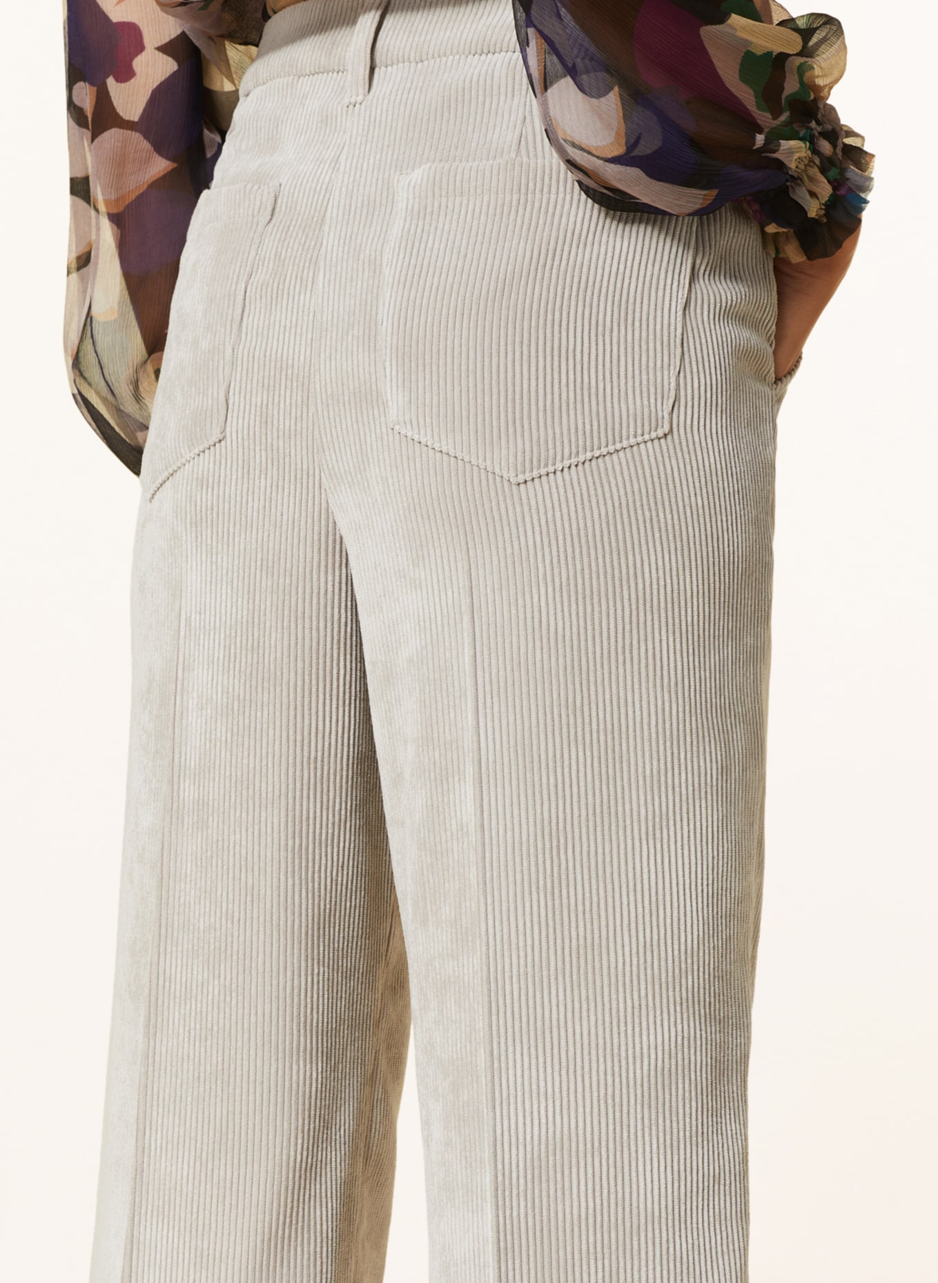 LUISA CERANO Cord-Culotte, Farbe: HELLGRAU (Bild 5)