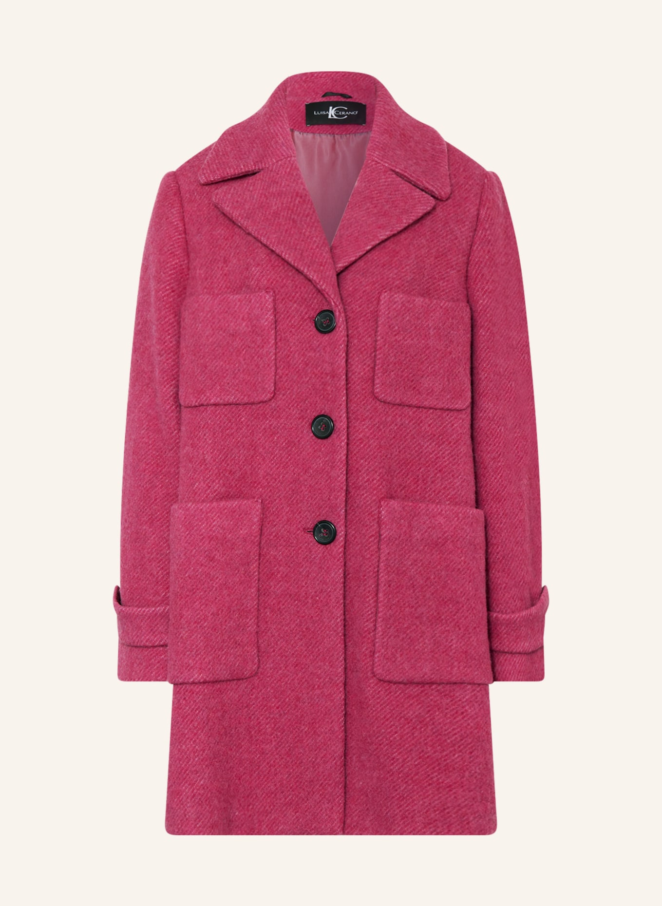 LUISA CERANO Wool coat, Color: FUCHSIA (Image 1)