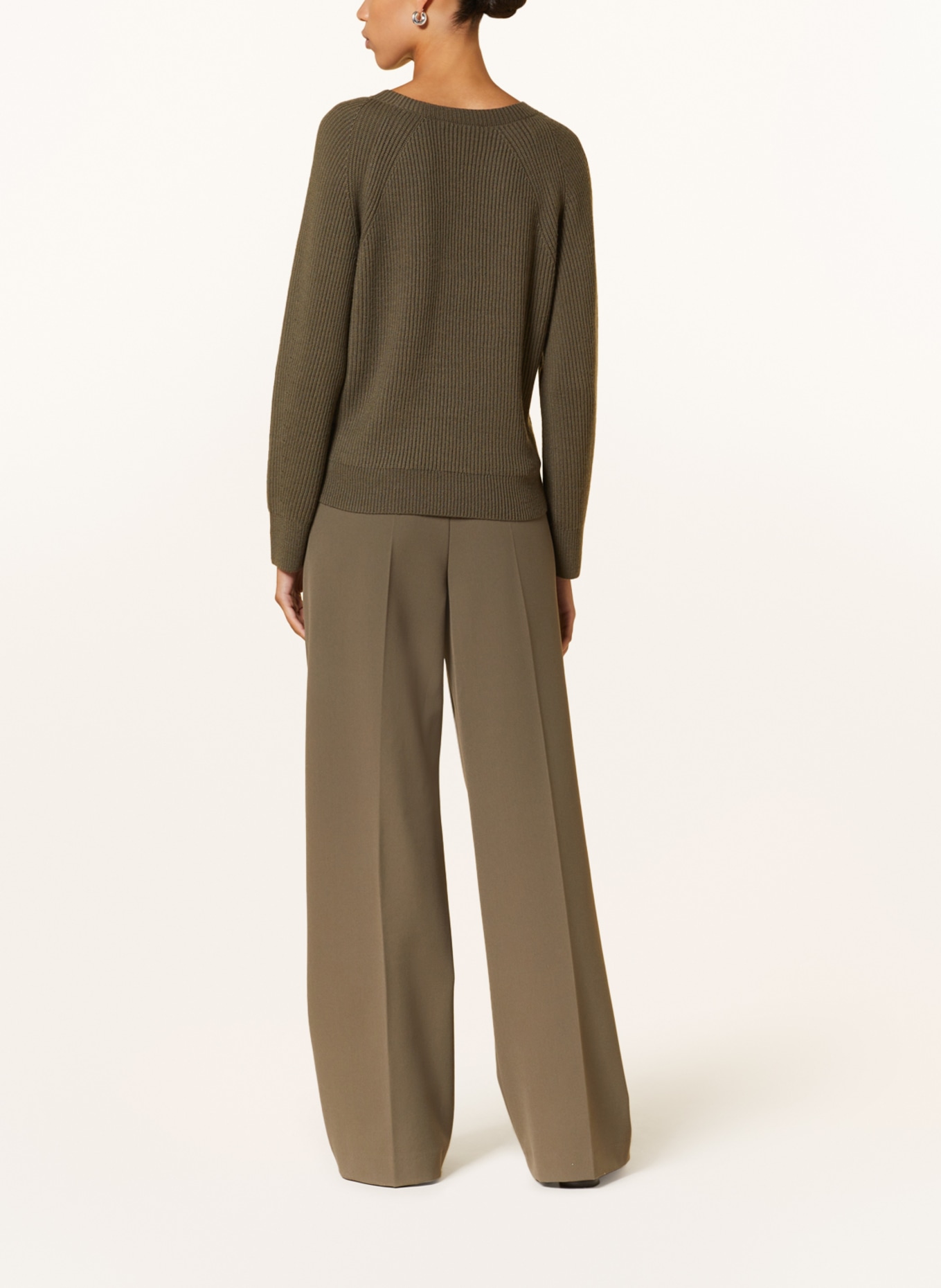 LUISA CERANO Pullover mit Cut-outs, Farbe: KHAKI (Bild 3)